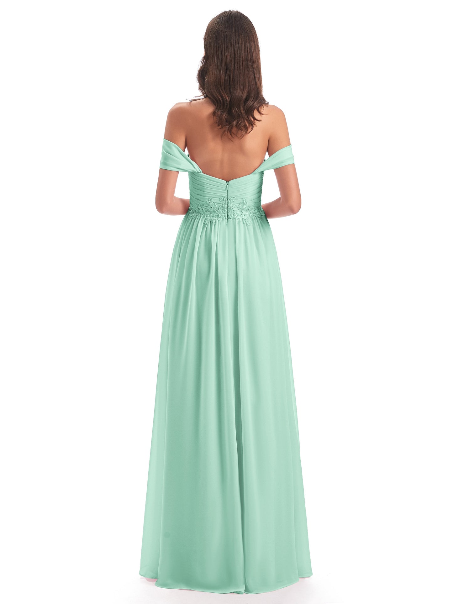 Sonia Off The Shoulder Bridesmaid Dresses With Appliques