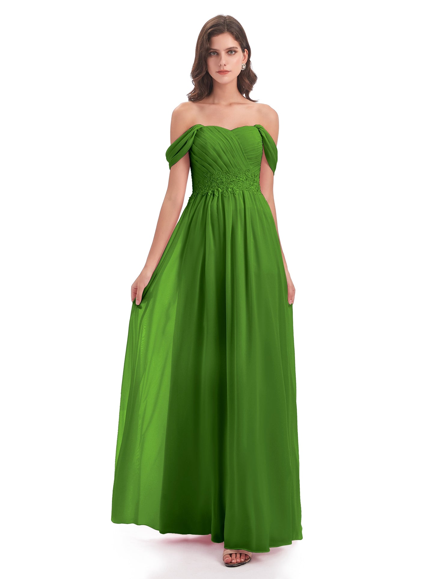 Sonia Off The Shoulder Bridesmaid Dresses With Appliques