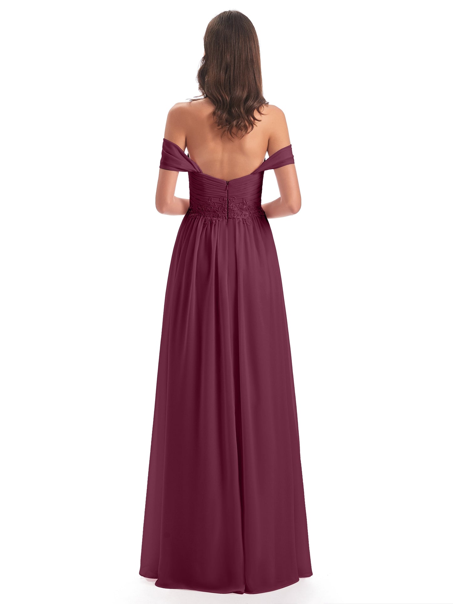 Sonia Off The Shoulder Bridesmaid Dresses With Appliques