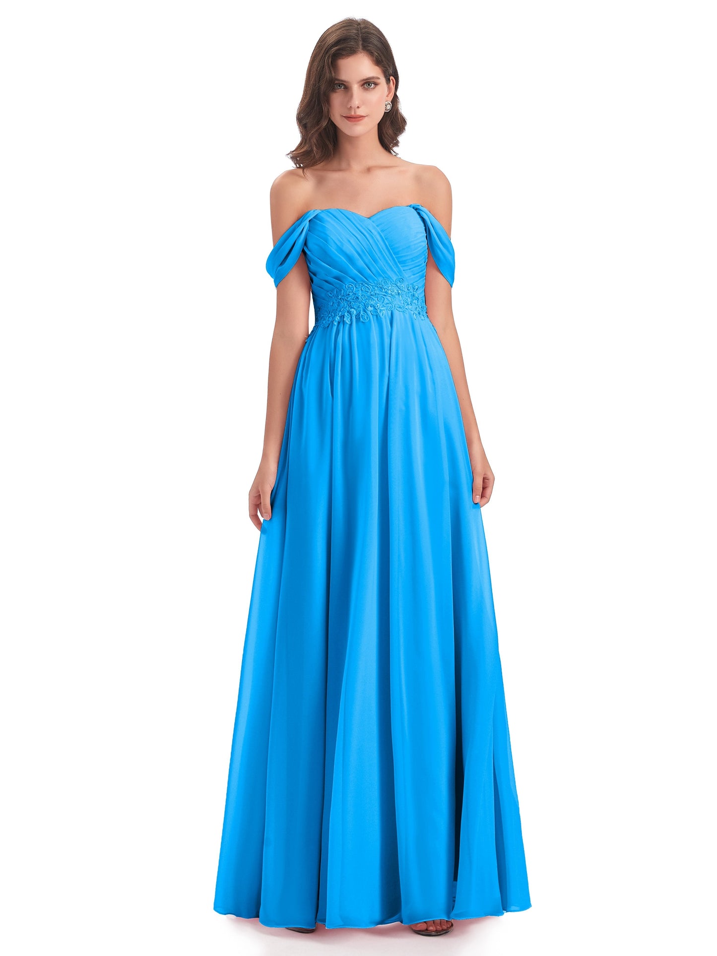 Sonia Off The Shoulder Bridesmaid Dresses With Appliques