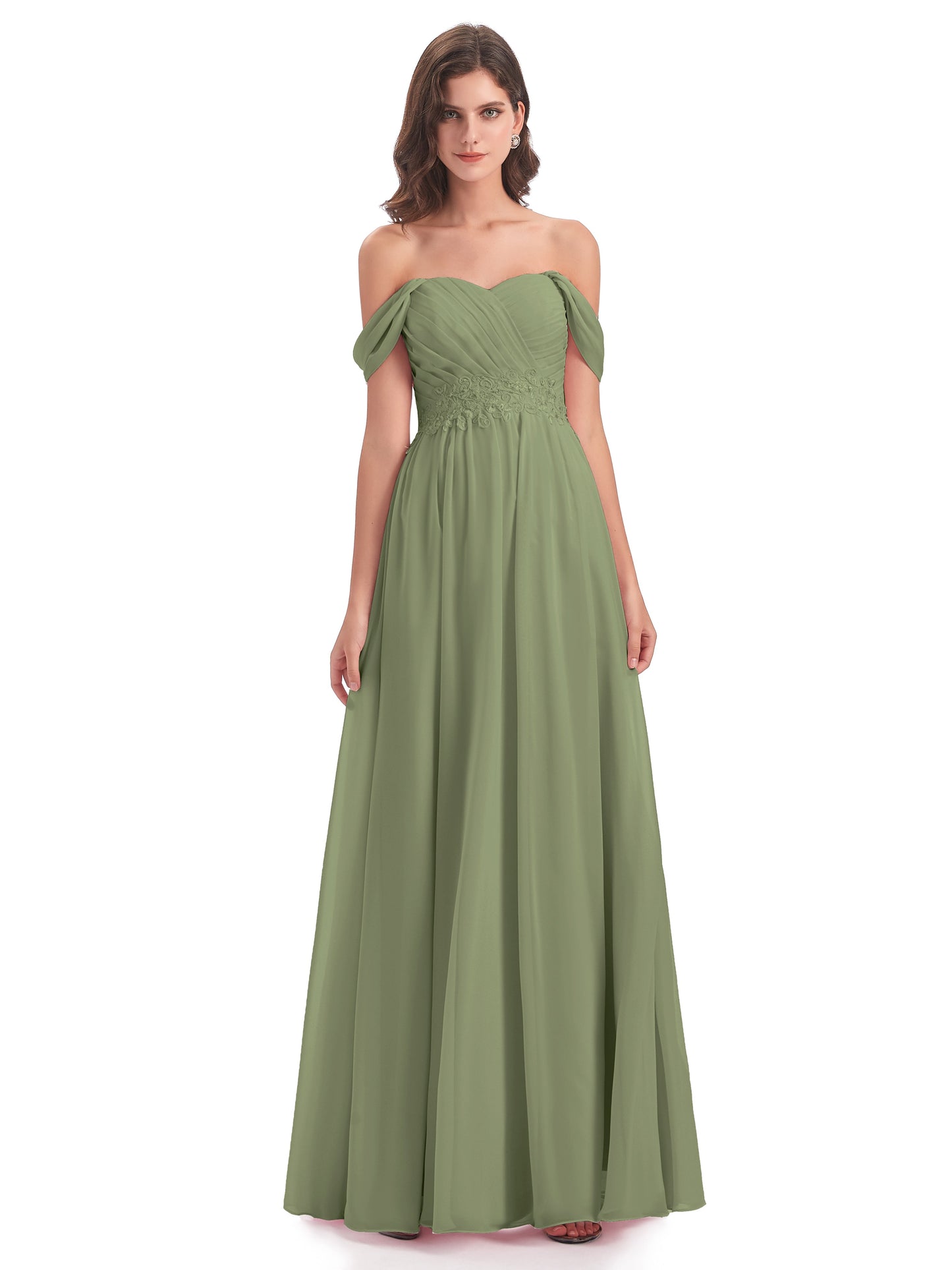 Sonia Off The Shoulder Bridesmaid Dresses With Appliques