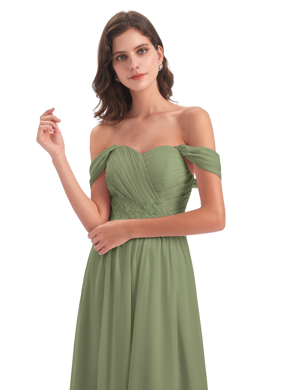 Sonia Off The Shoulder Bridesmaid Dresses With Appliques
