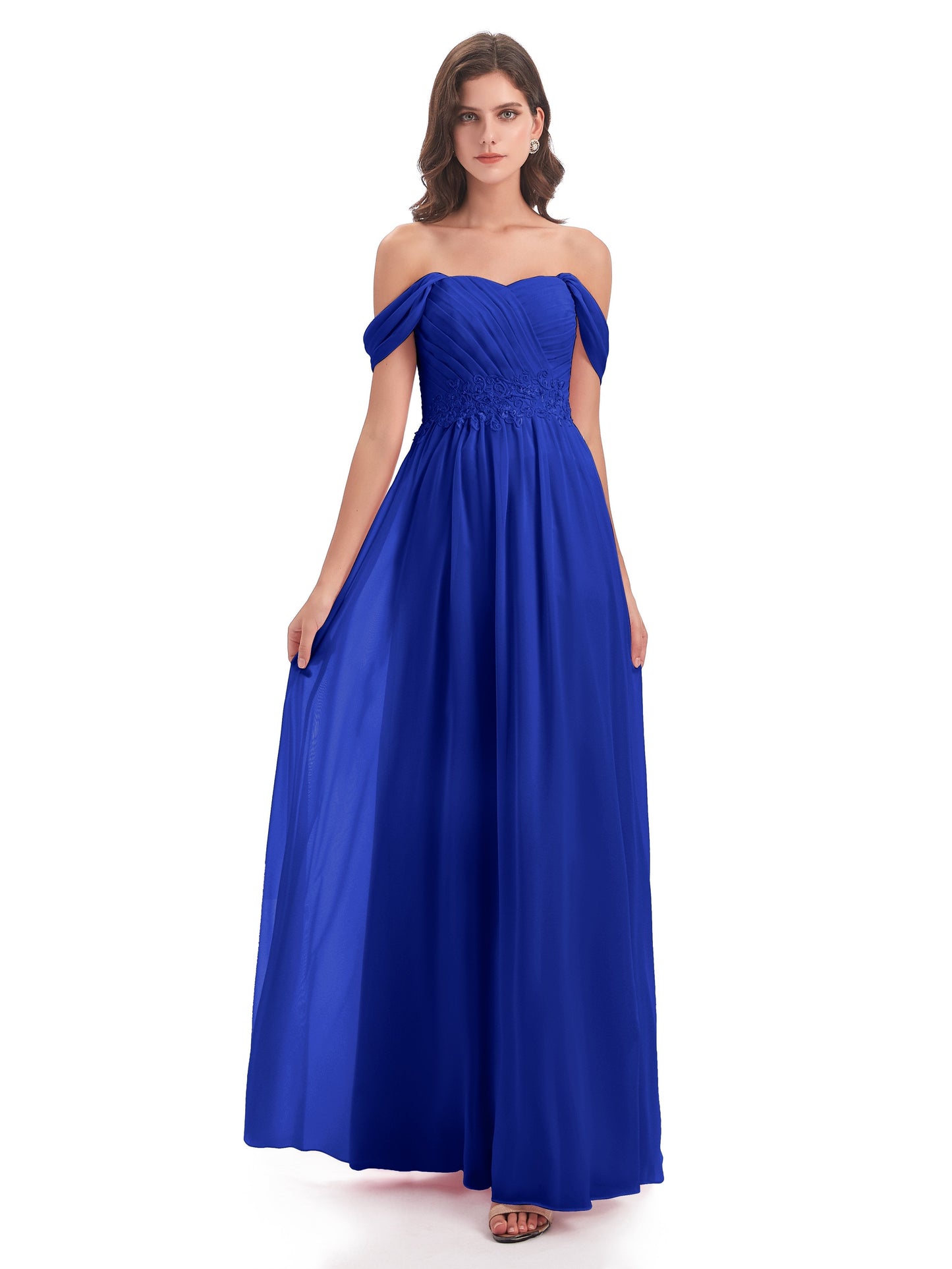 Sonia Off The Shoulder Bridesmaid Dresses With Appliques