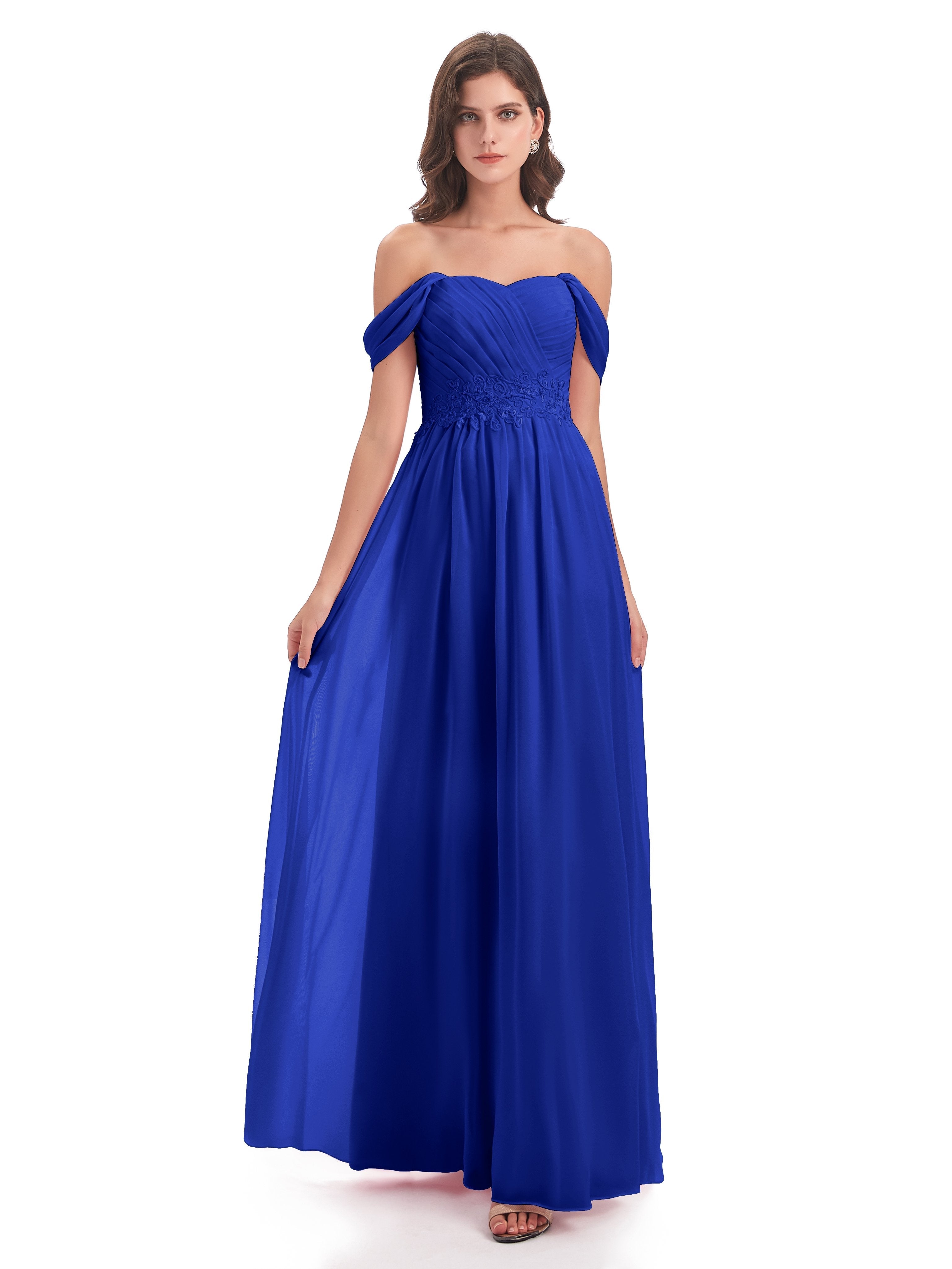 Sonia Off The Shoulder Bridesmaid Dresses With Appliques