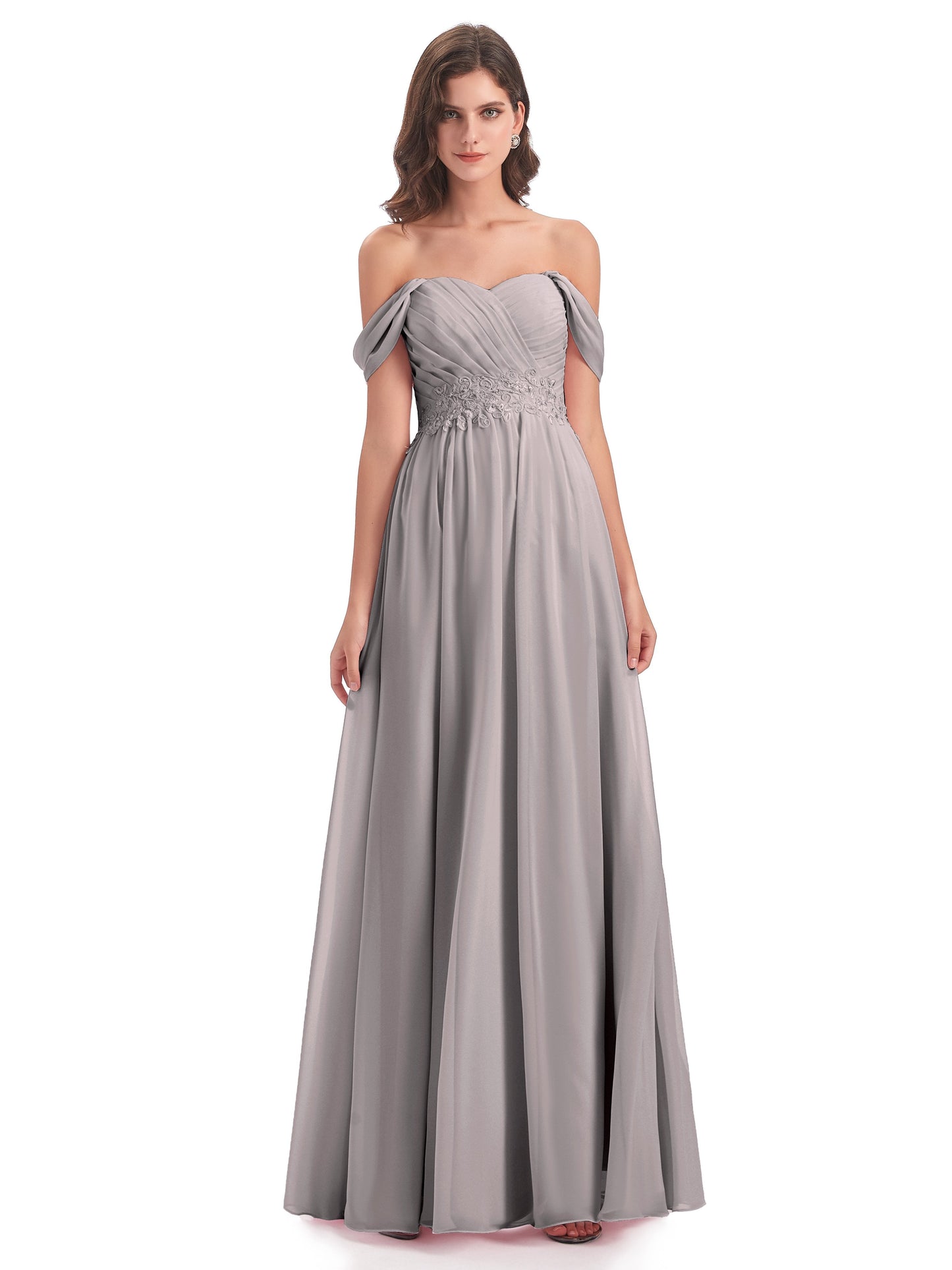 Sonia Off The Shoulder Bridesmaid Dresses With Appliques