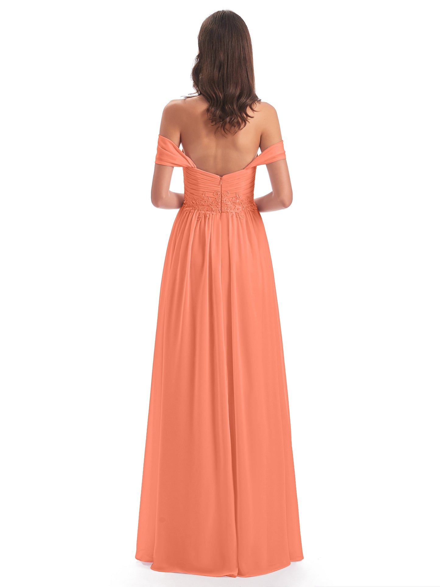 Sonia Off The Shoulder Bridesmaid Dresses With Appliques