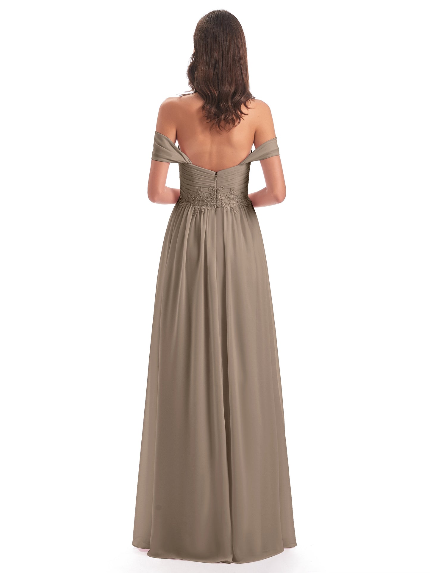 Sonia Off The Shoulder Bridesmaid Dresses With Appliques