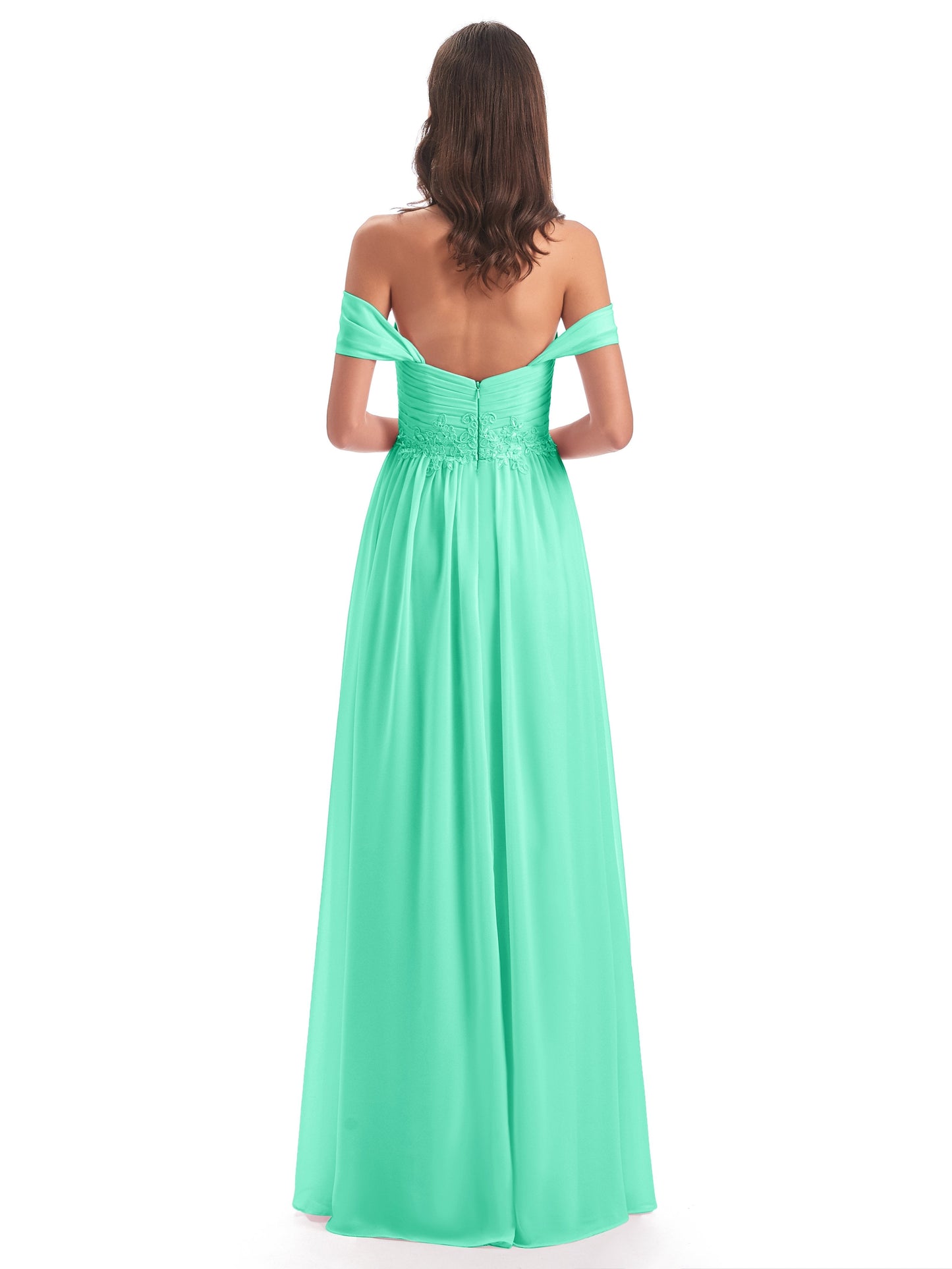 Sonia Off The Shoulder Bridesmaid Dresses With Appliques