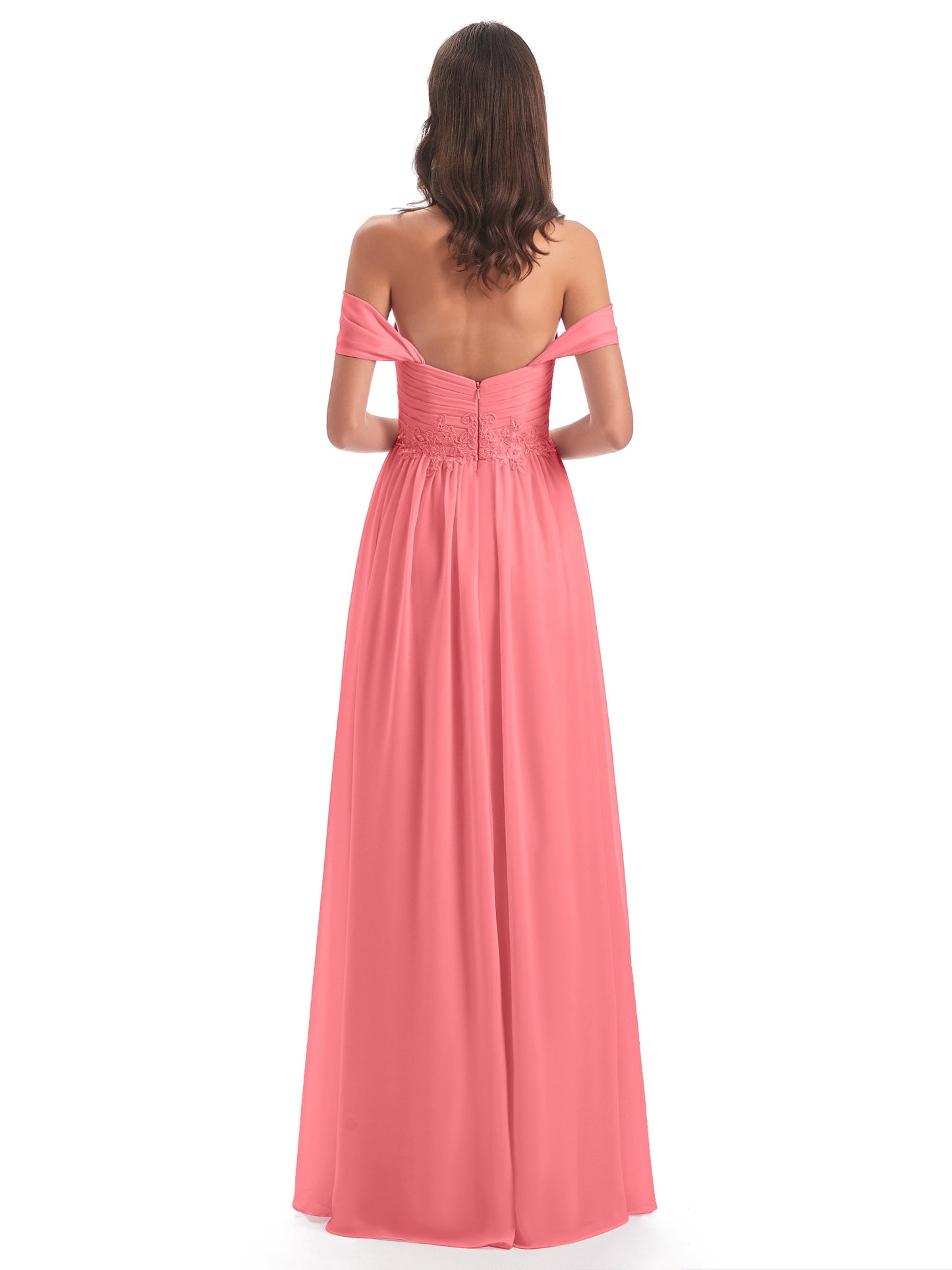 Sonia Off The Shoulder Bridesmaid Dresses With Appliques