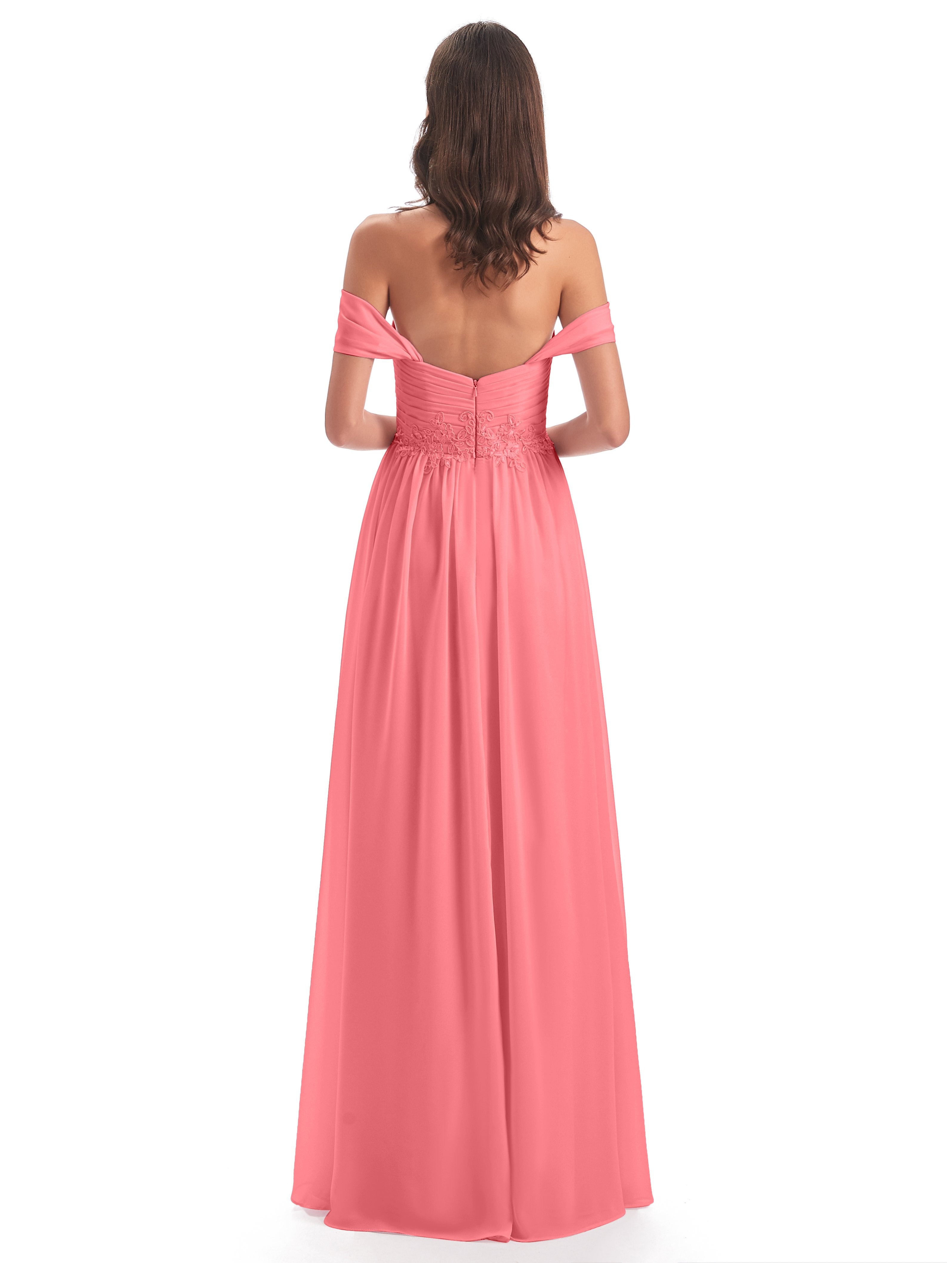 Sonia Off The Shoulder Bridesmaid Dresses With Appliques