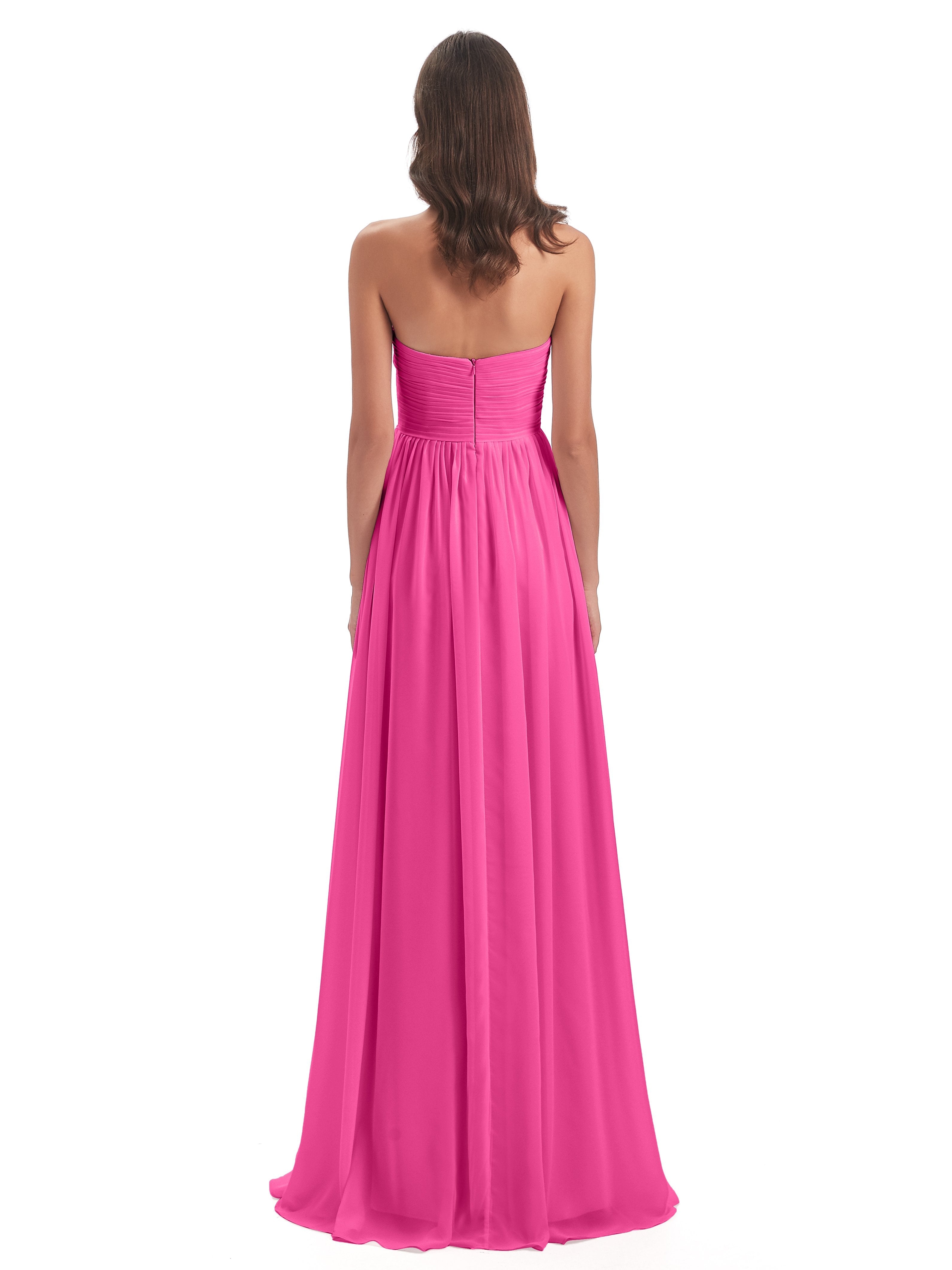 Sunny Floor Length Sweetheart Chiffon Bridesmaid Dresses