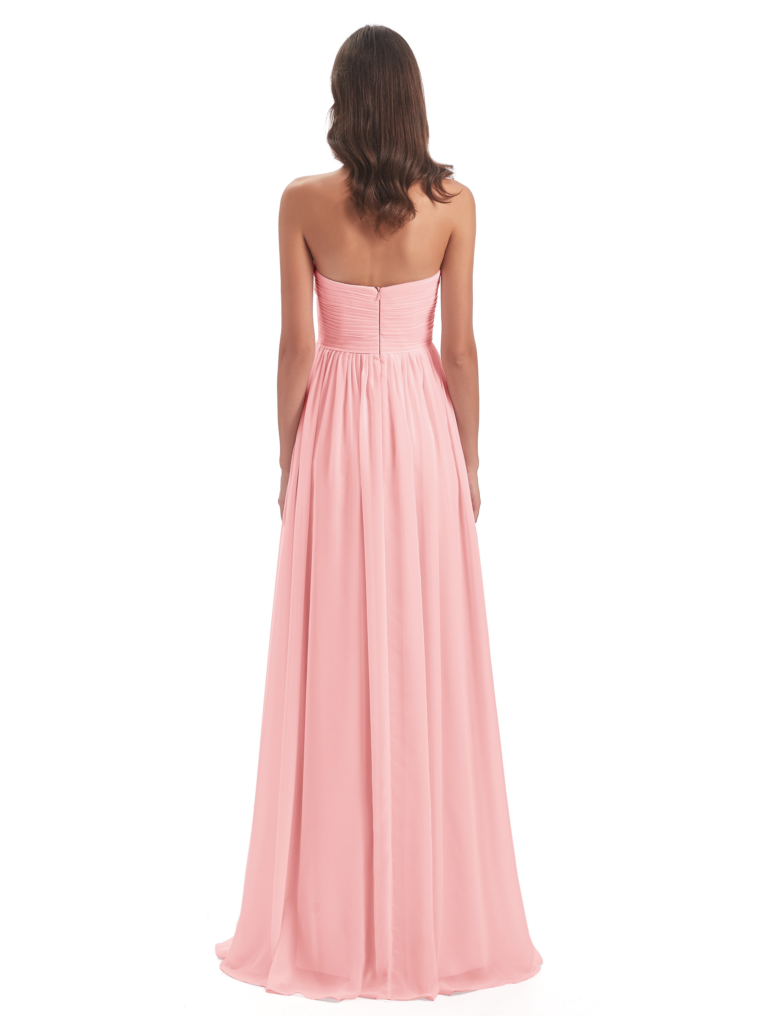 Sunny Floor Length Sweetheart Chiffon Bridesmaid Dresses