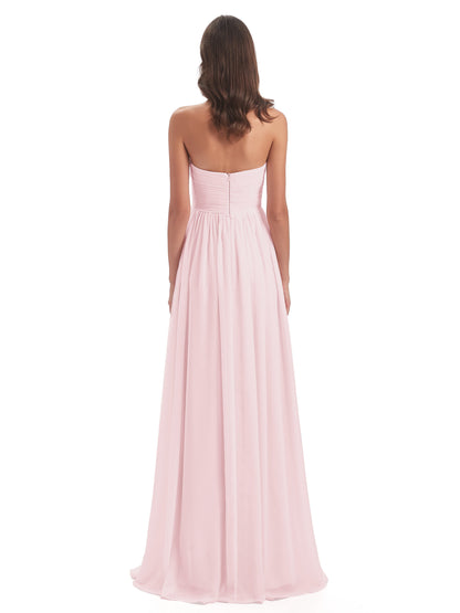 Sunny Floor Length Sweetheart Chiffon Bridesmaid Dresses
