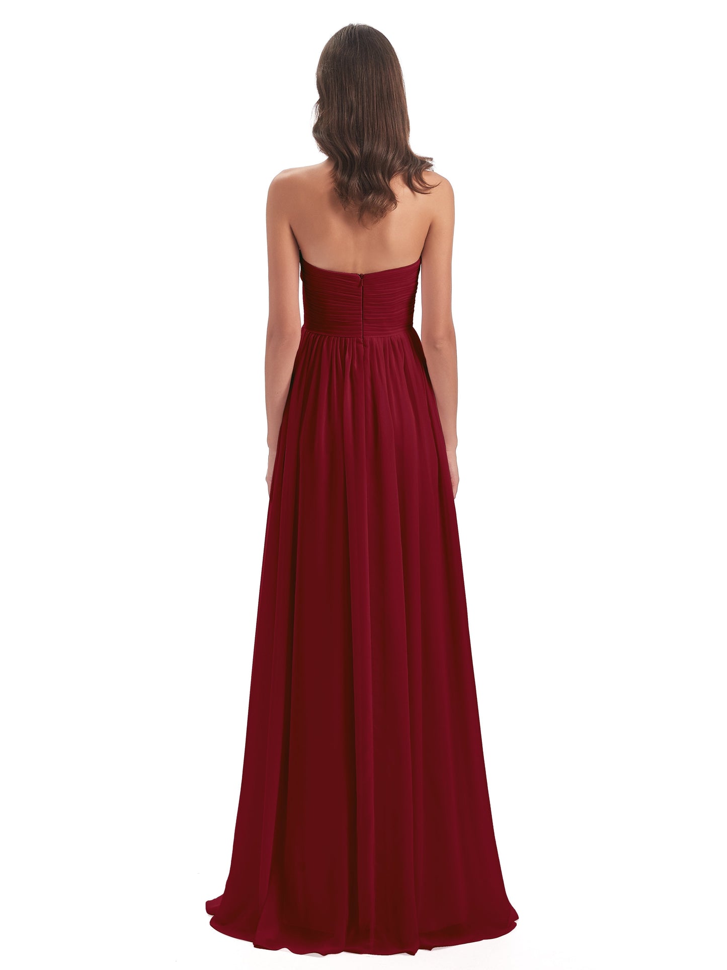Sunny Floor Length Sweetheart Chiffon Bridesmaid Dresses