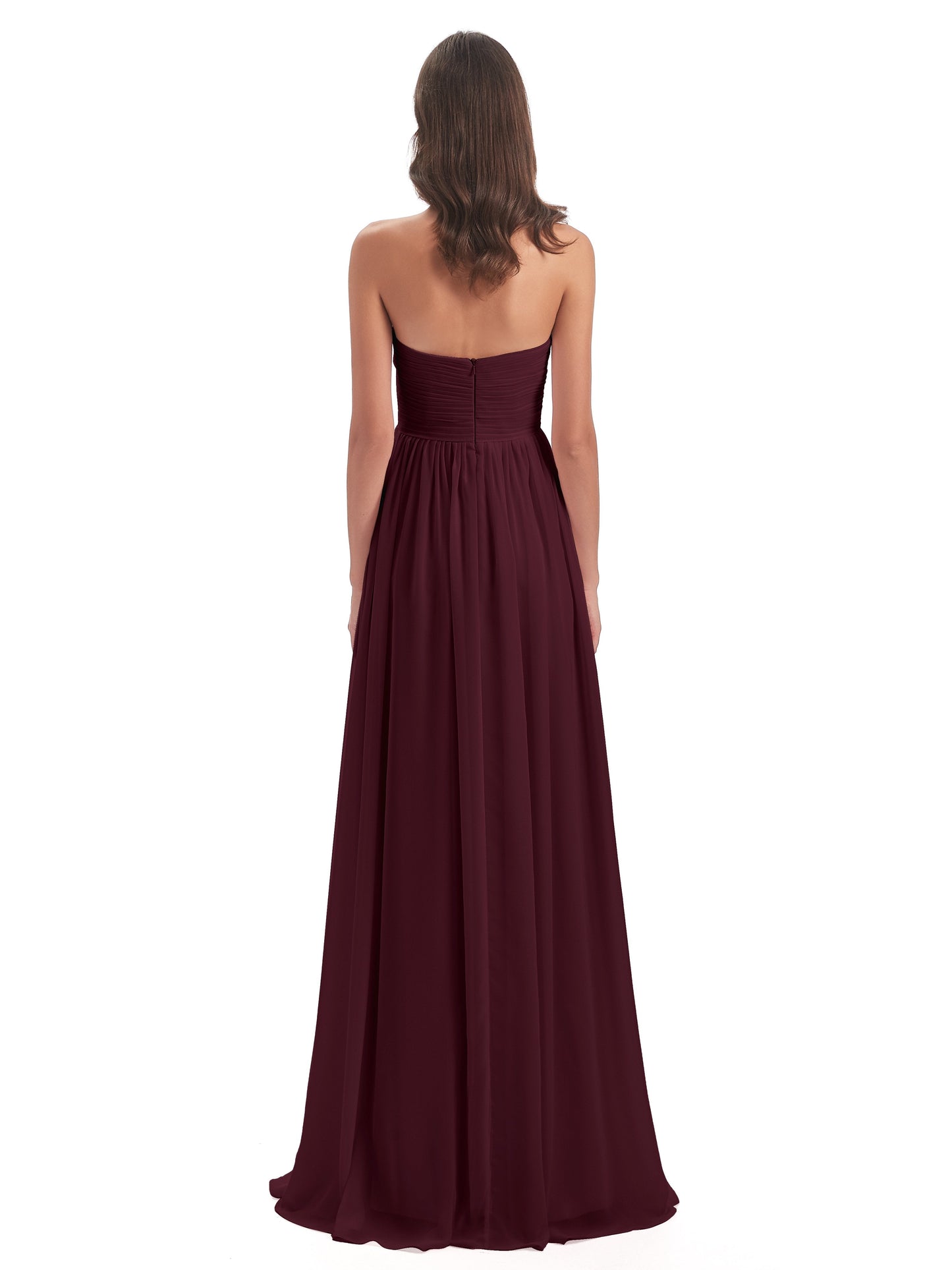 Sunny Floor Length Sweetheart Chiffon Bridesmaid Dresses