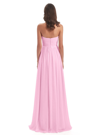 Sunny Floor Length Sweetheart Chiffon Bridesmaid Dresses