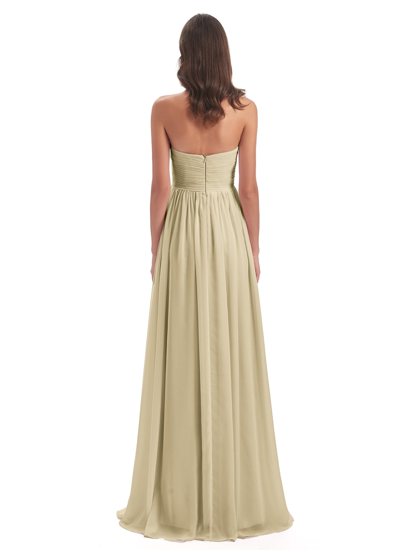 Sunny Floor Length Sweetheart Chiffon Bridesmaid Dresses
