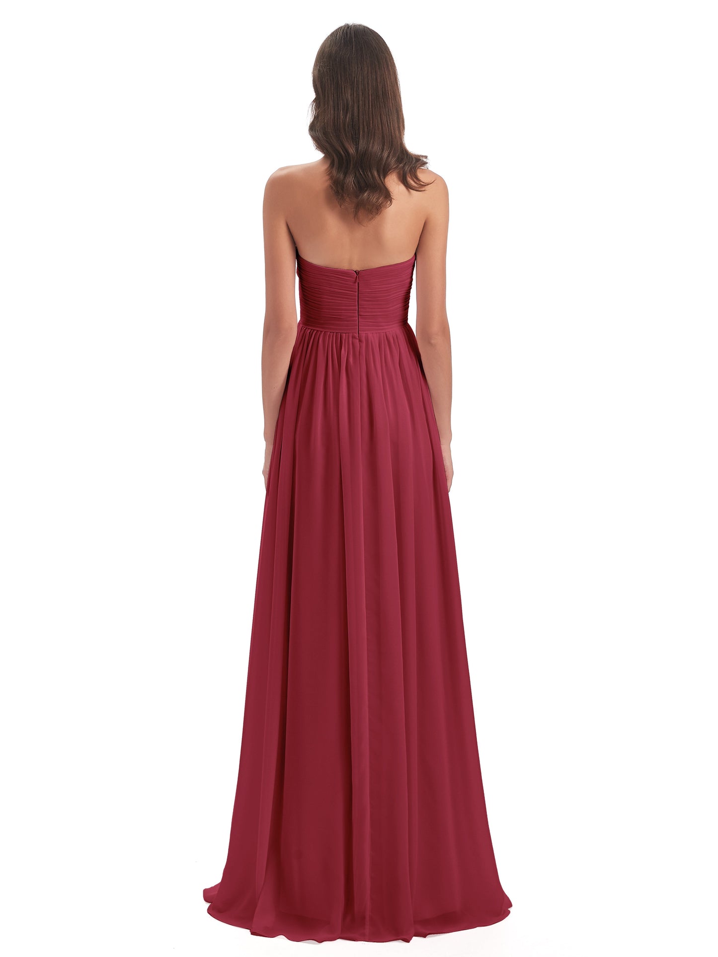 Sunny Floor Length Sweetheart Chiffon Bridesmaid Dresses