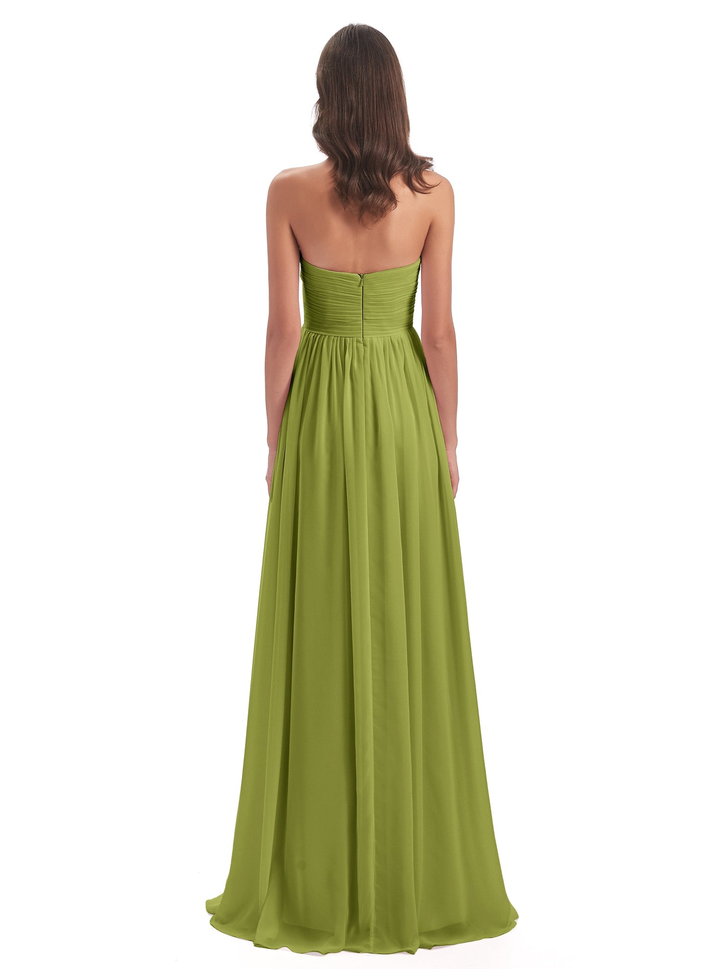 Sunny Floor Length Sweetheart Chiffon Bridesmaid Dresses