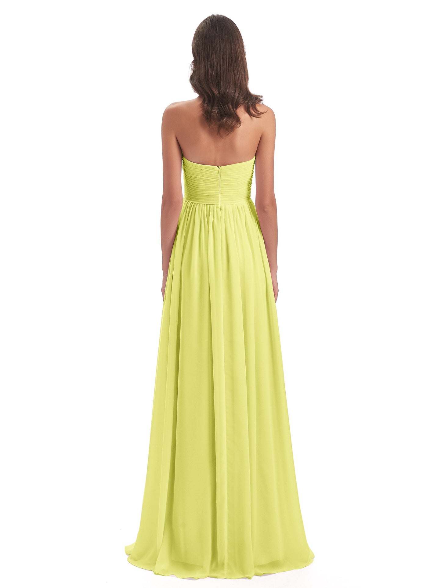 Sunny Floor Length Sweetheart Chiffon Bridesmaid Dresses