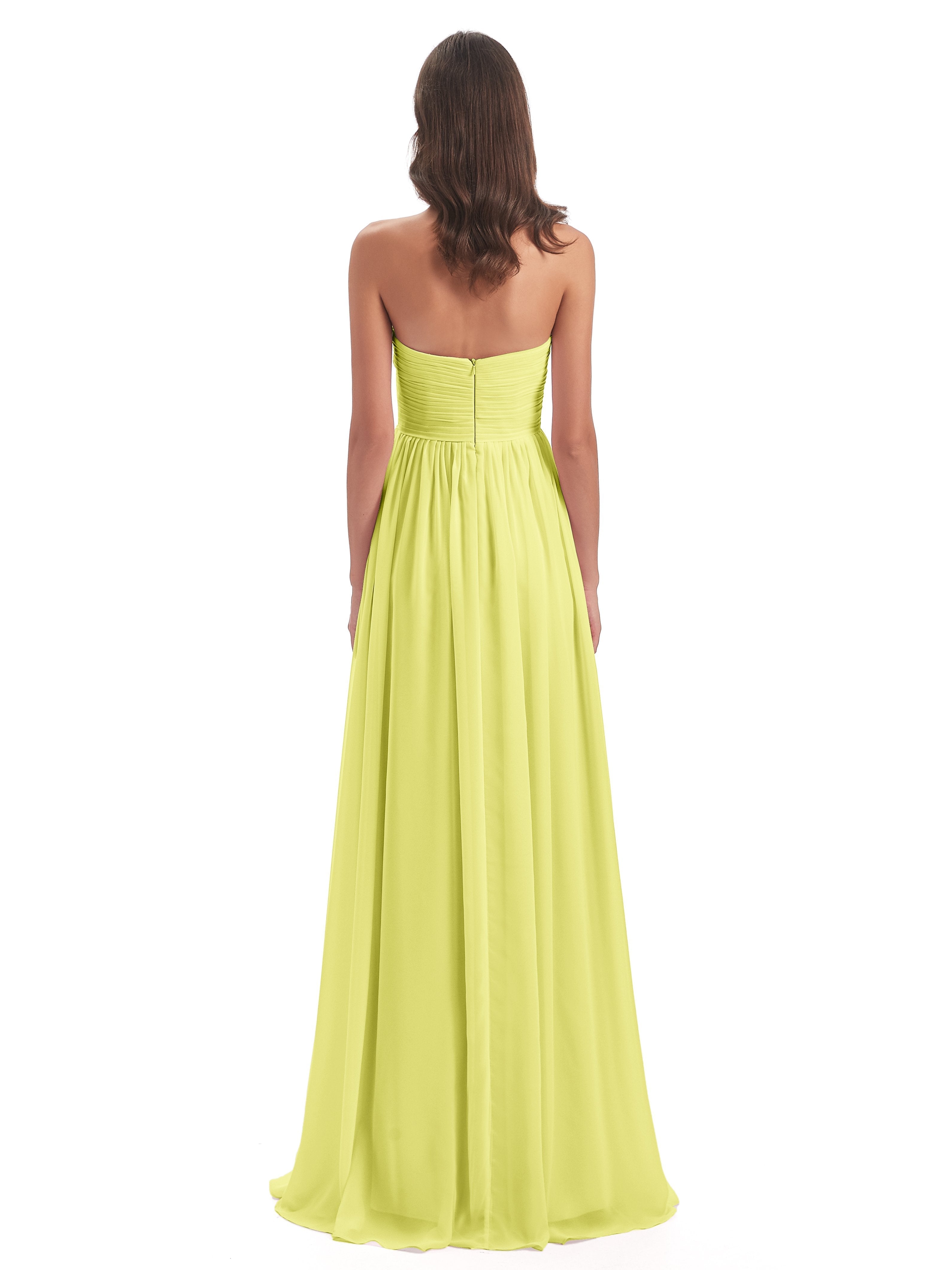Sunny Floor Length Sweetheart Chiffon Bridesmaid Dresses