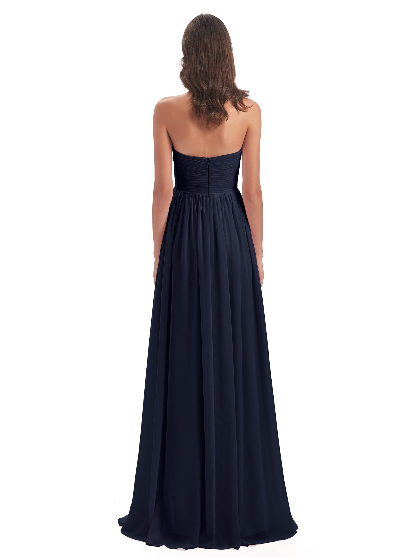 Sunny Floor Length Sweetheart Chiffon Bridesmaid Dresses