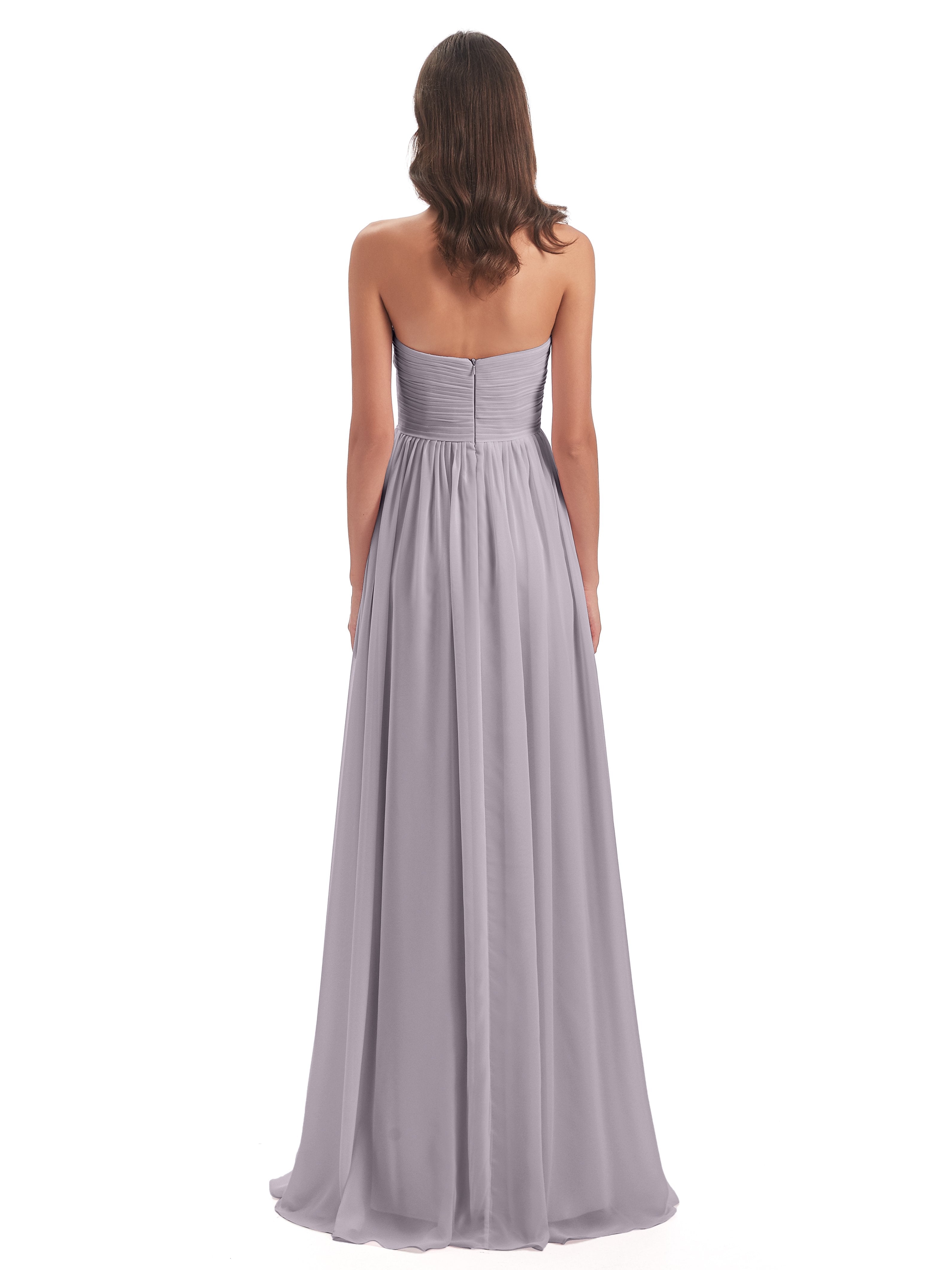 Sunny Floor Length Sweetheart Chiffon Bridesmaid Dresses