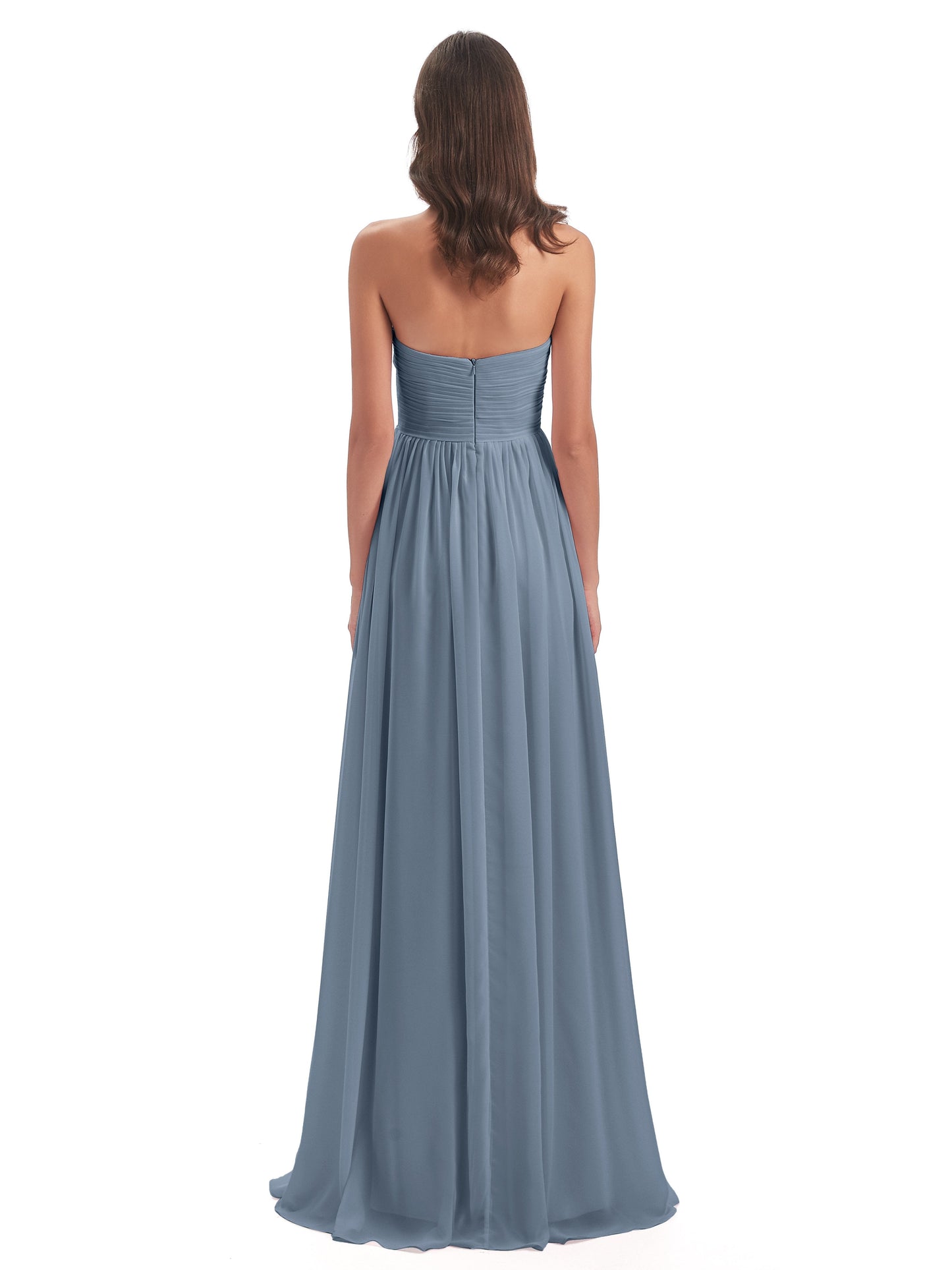 Sunny Floor Length Sweetheart Chiffon Bridesmaid Dresses
