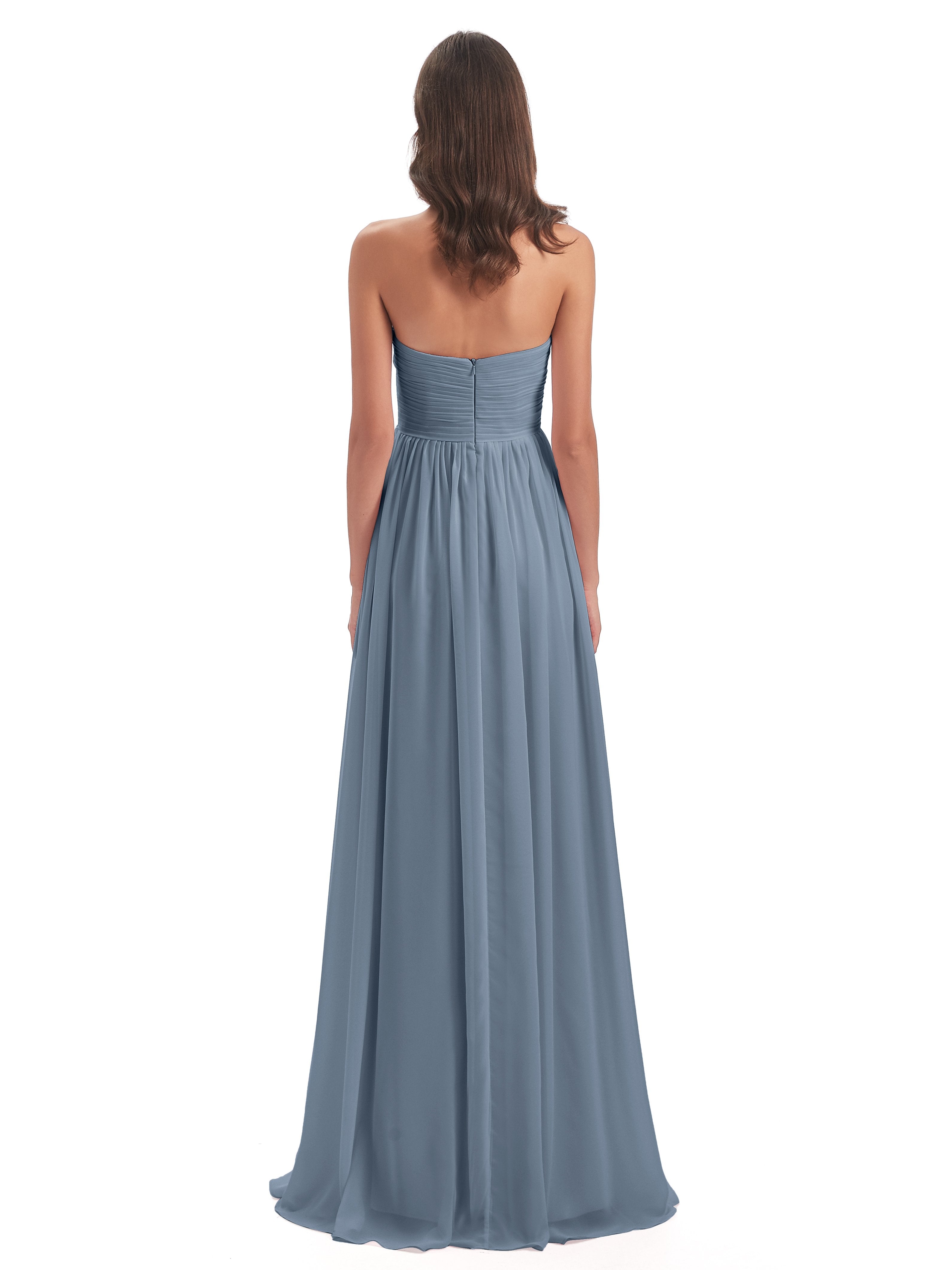 Sunny Floor Length Sweetheart Chiffon Bridesmaid Dresses