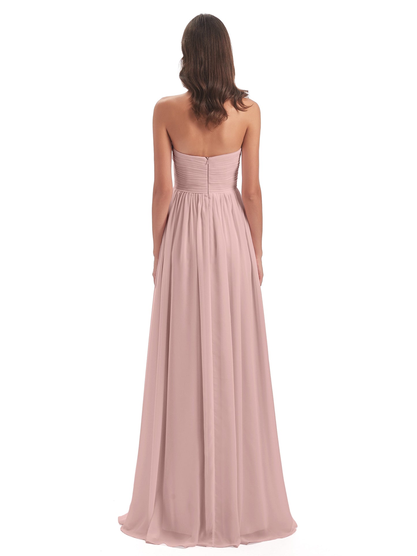 Sunny Floor Length Sweetheart Chiffon Bridesmaid Dresses