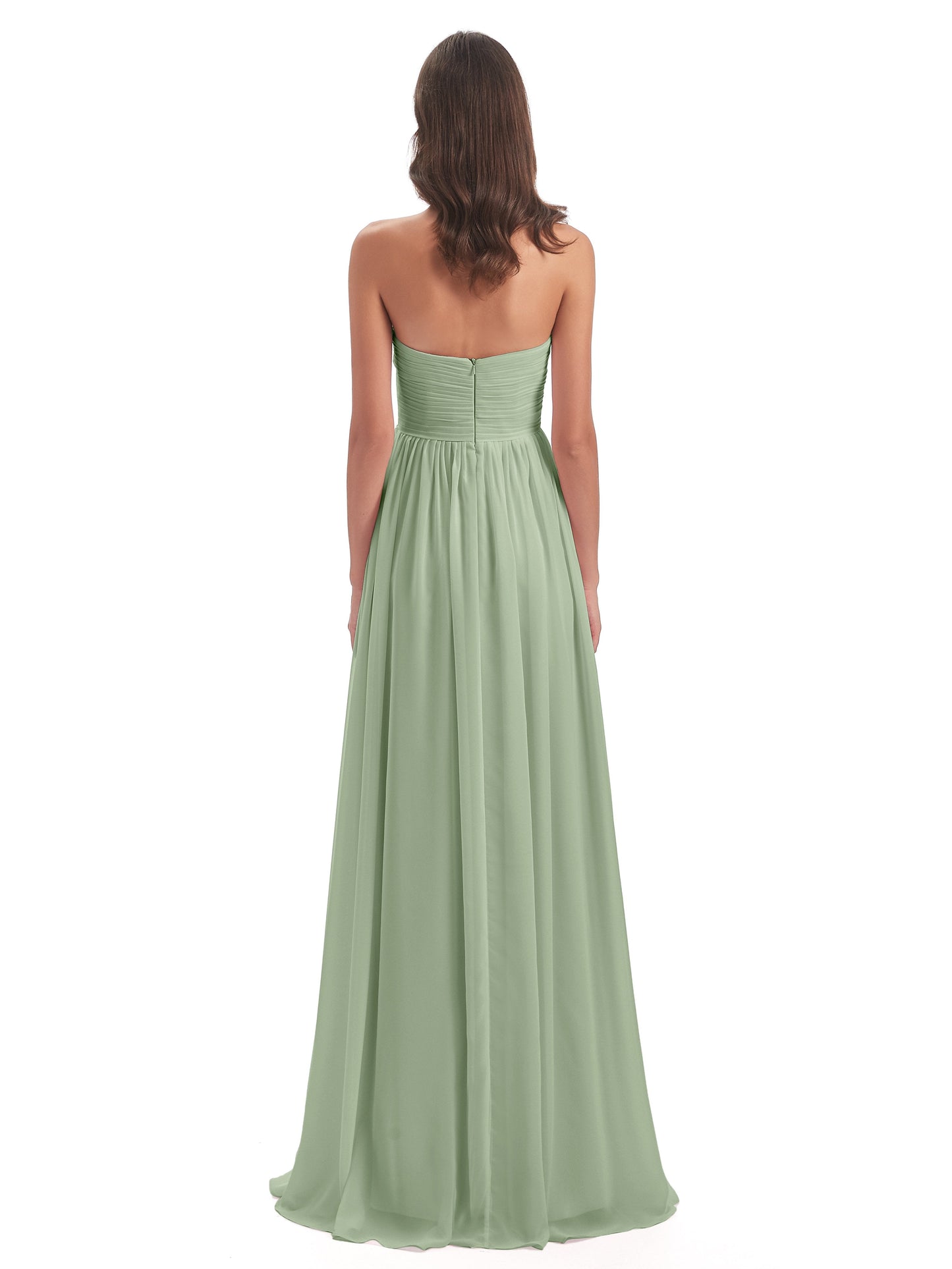 Sunny Floor Length Sweetheart Chiffon Bridesmaid Dresses