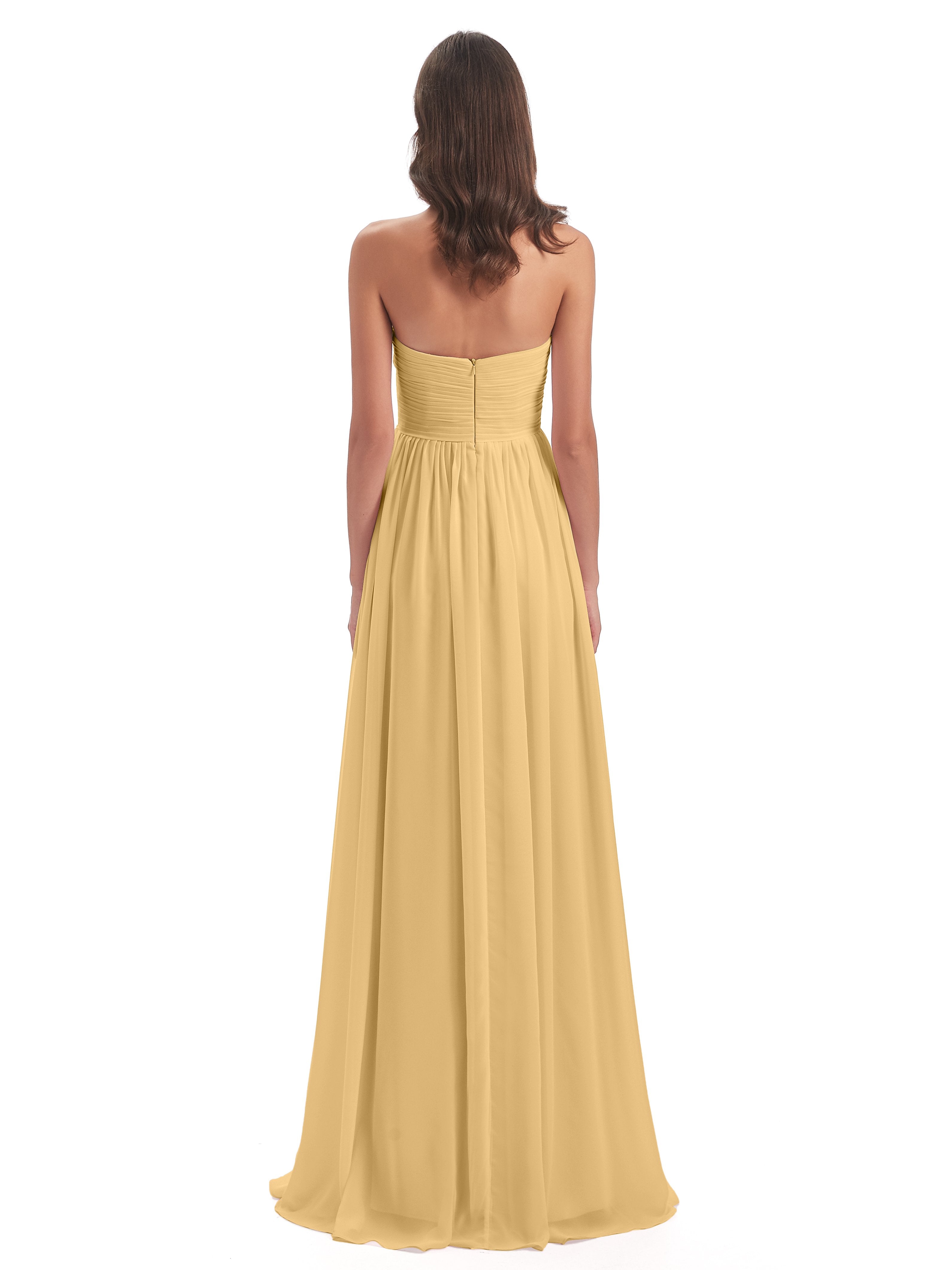 Sunny Floor Length Sweetheart Chiffon Bridesmaid Dresses