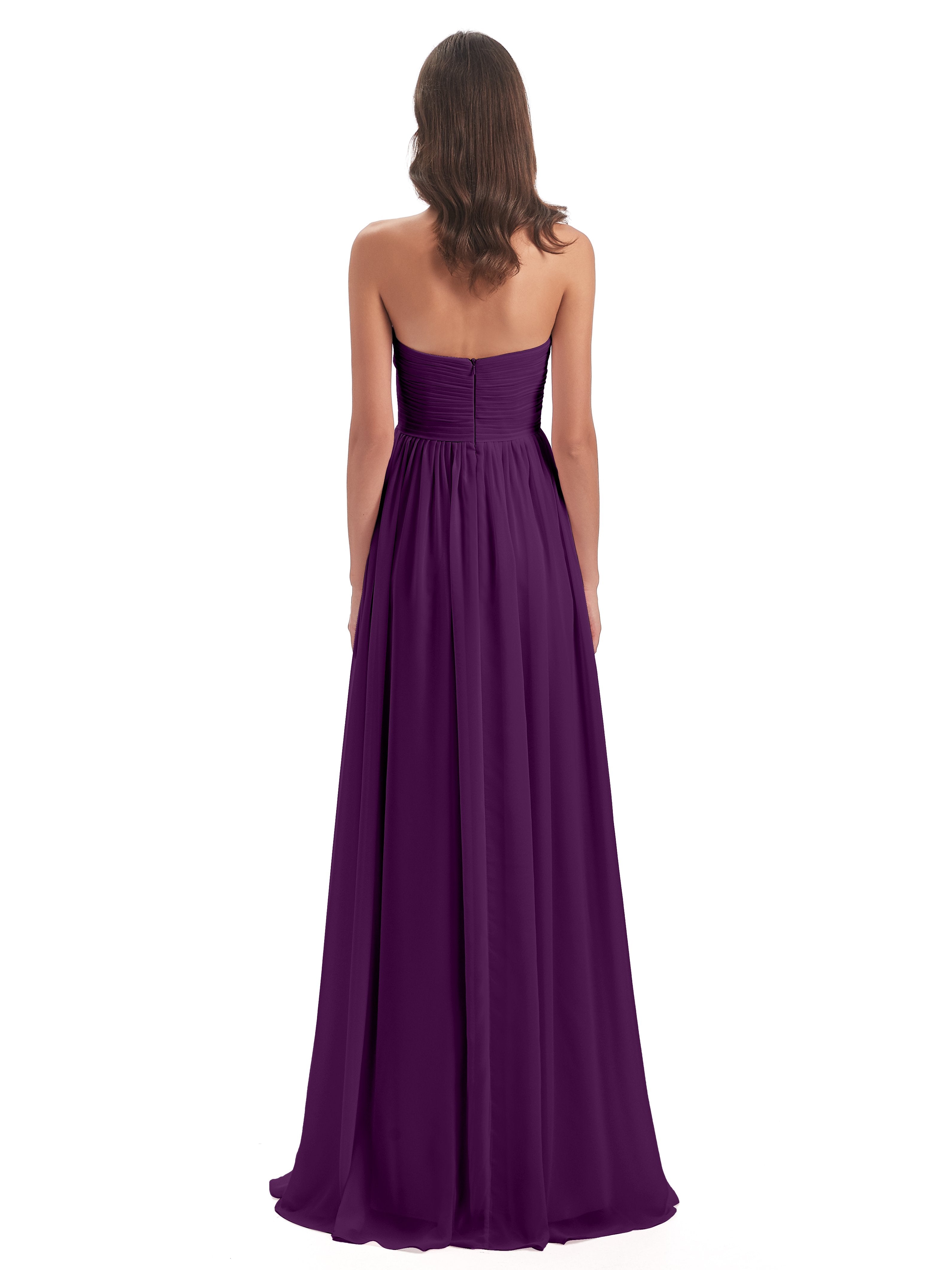 Sunny Floor Length Sweetheart Chiffon Bridesmaid Dresses