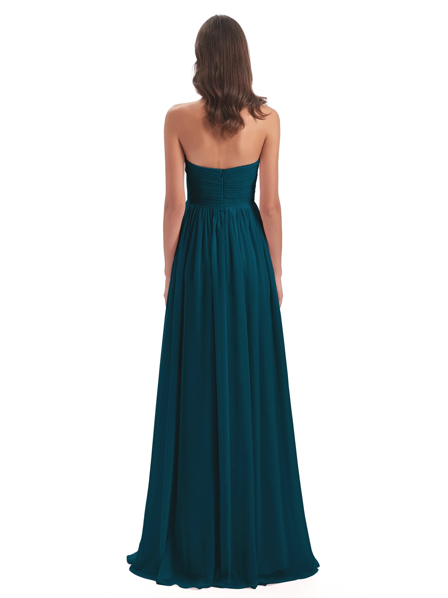 Sunny Floor Length Sweetheart Chiffon Bridesmaid Dresses