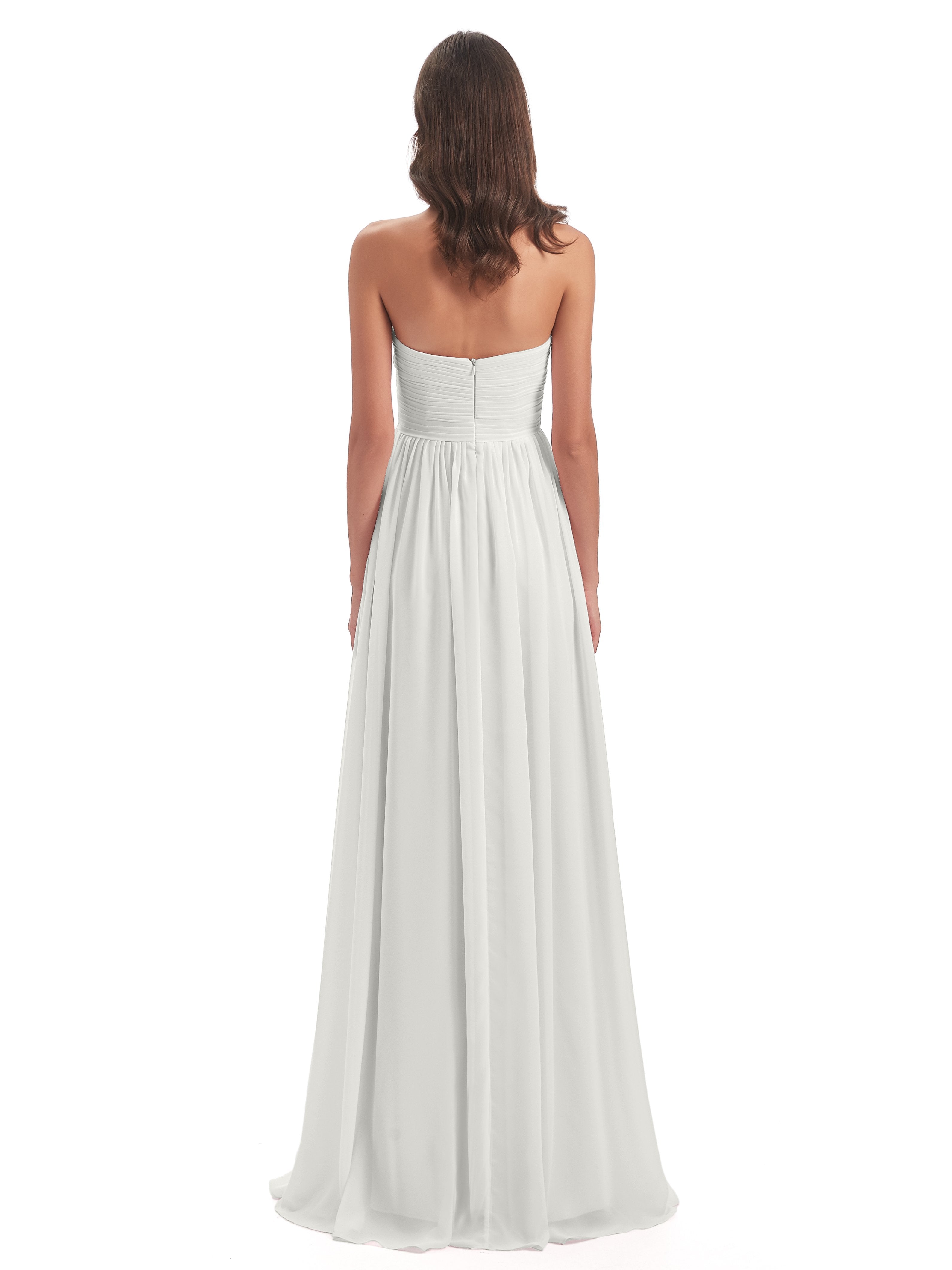 Sunny Floor Length Sweetheart Chiffon Bridesmaid Dresses