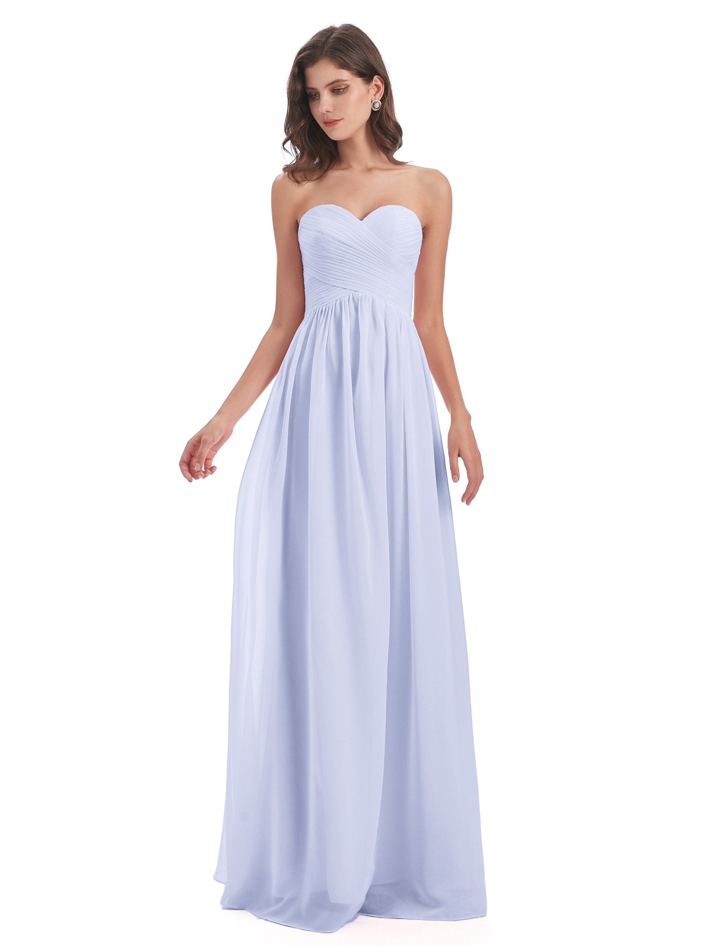 Sunny Floor Length Sweetheart Chiffon Bridesmaid Dresses