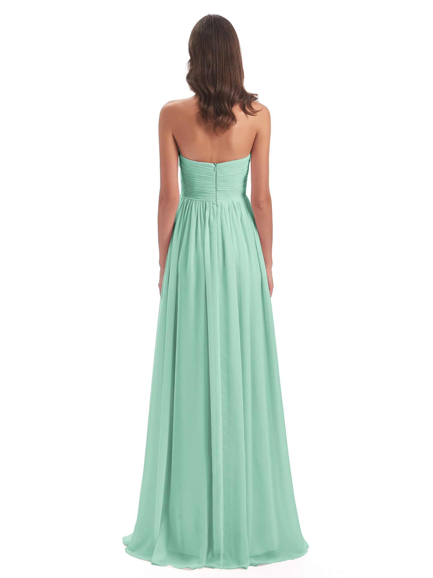 Sunny Floor Length Sweetheart Chiffon Bridesmaid Dresses