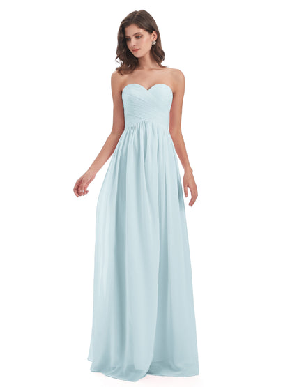 Sunny Floor Length Sweetheart Chiffon Bridesmaid Dresses