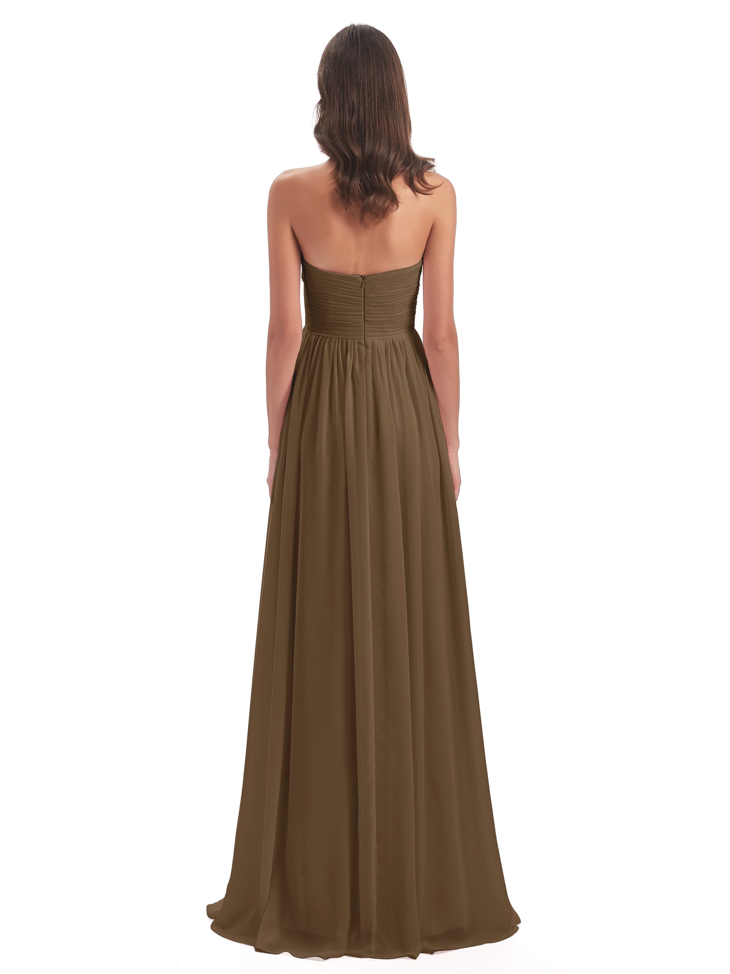 Sunny Floor Length Sweetheart Chiffon Bridesmaid Dresses