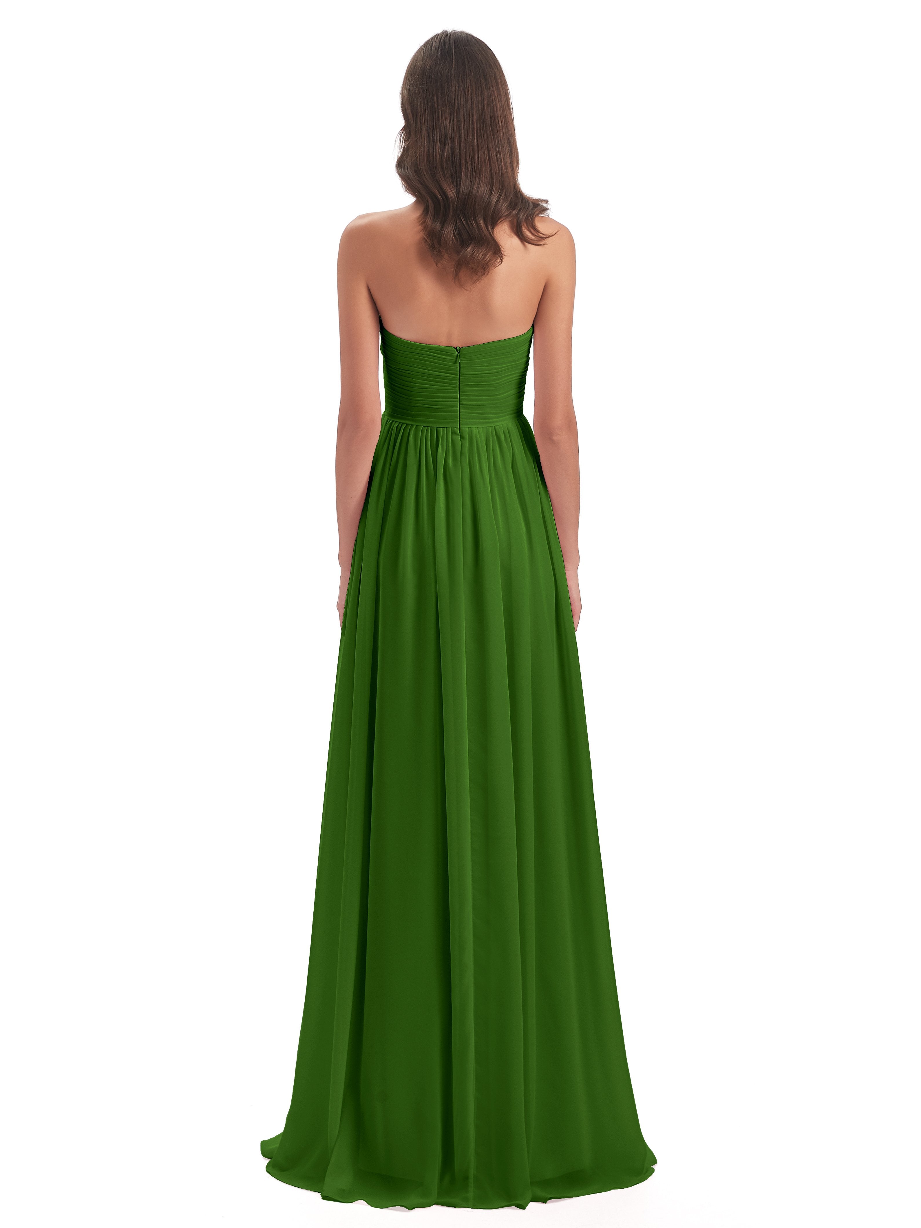 Sunny Floor Length Sweetheart Chiffon Bridesmaid Dresses