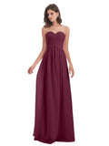 Sunny Floor Length Sweetheart Chiffon Bridesmaid Dresses