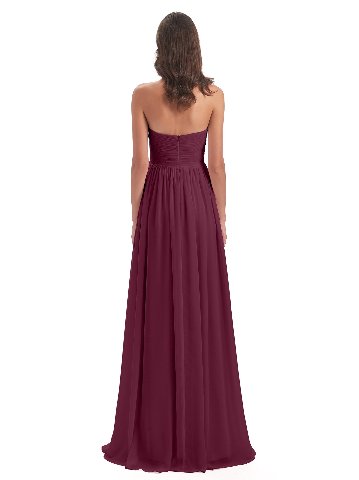 Sunny Floor Length Sweetheart Chiffon Bridesmaid Dresses