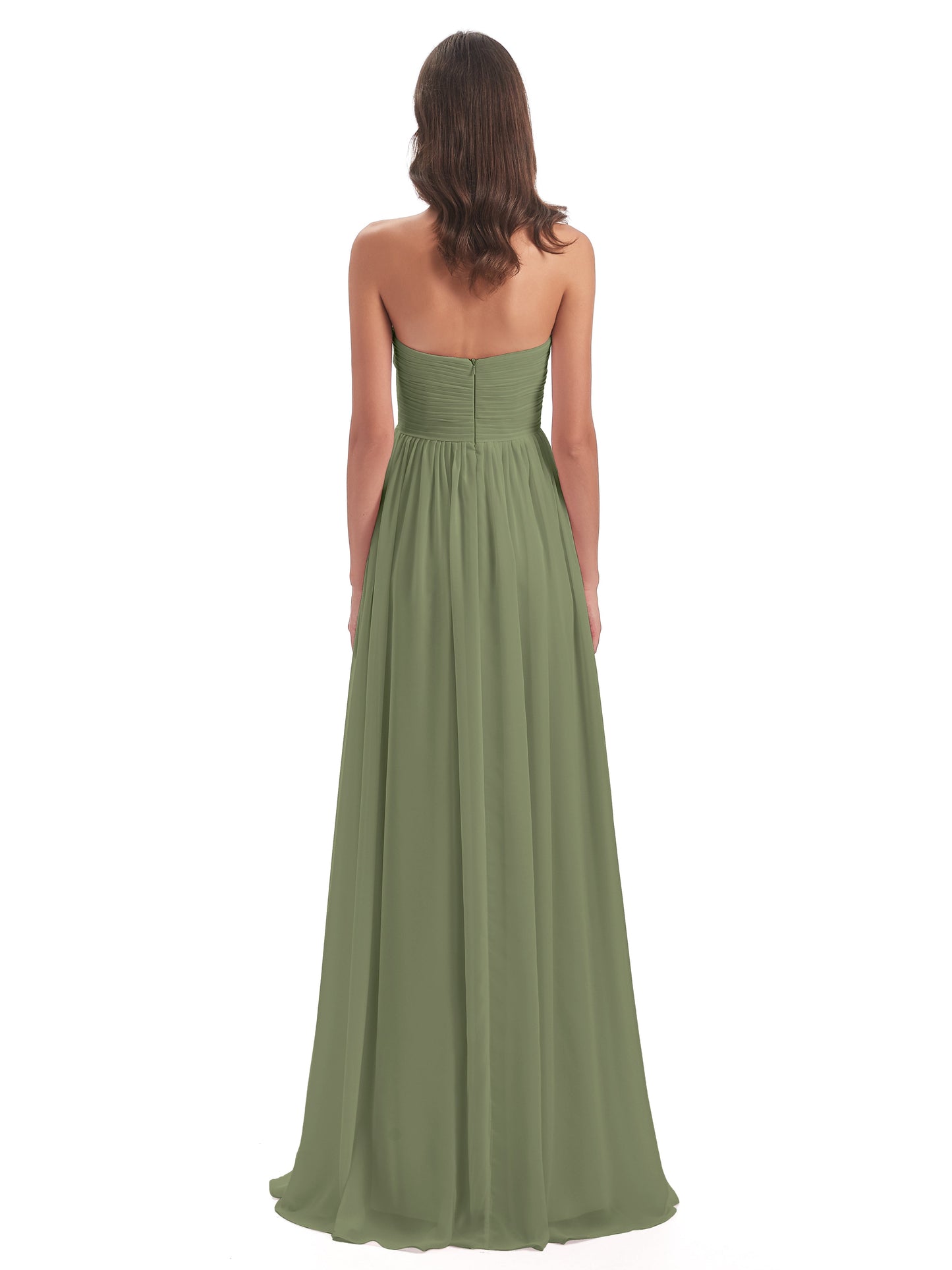 Sunny Floor Length Sweetheart Chiffon Bridesmaid Dresses