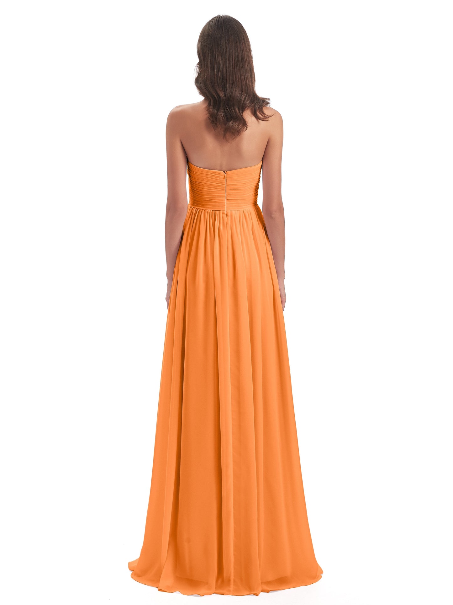 Sunny Floor Length Sweetheart Chiffon Bridesmaid Dresses