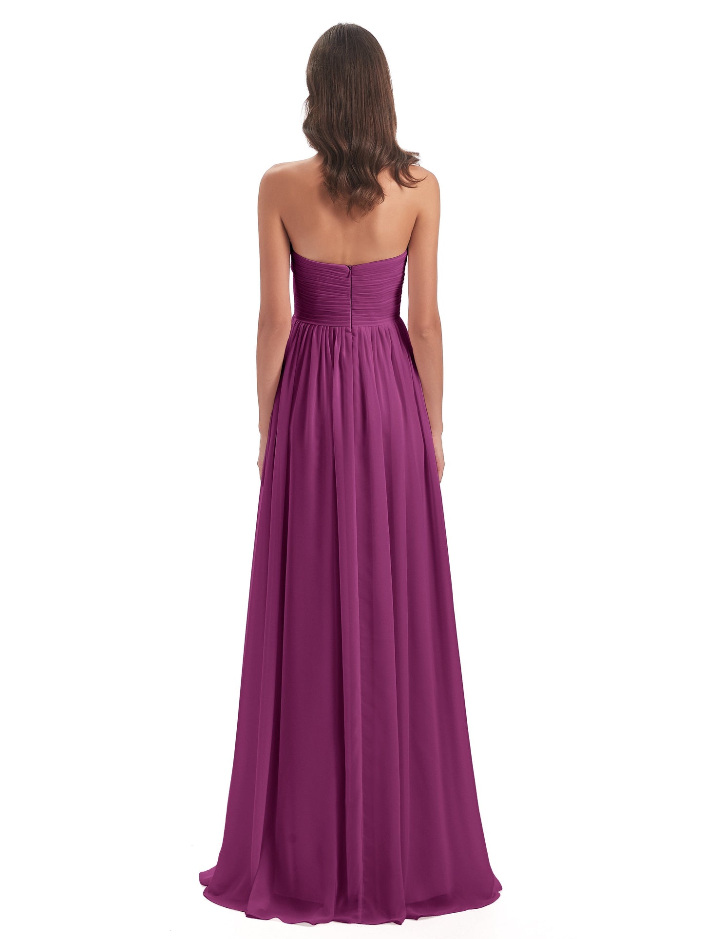 Sunny Floor Length Sweetheart Chiffon Bridesmaid Dresses