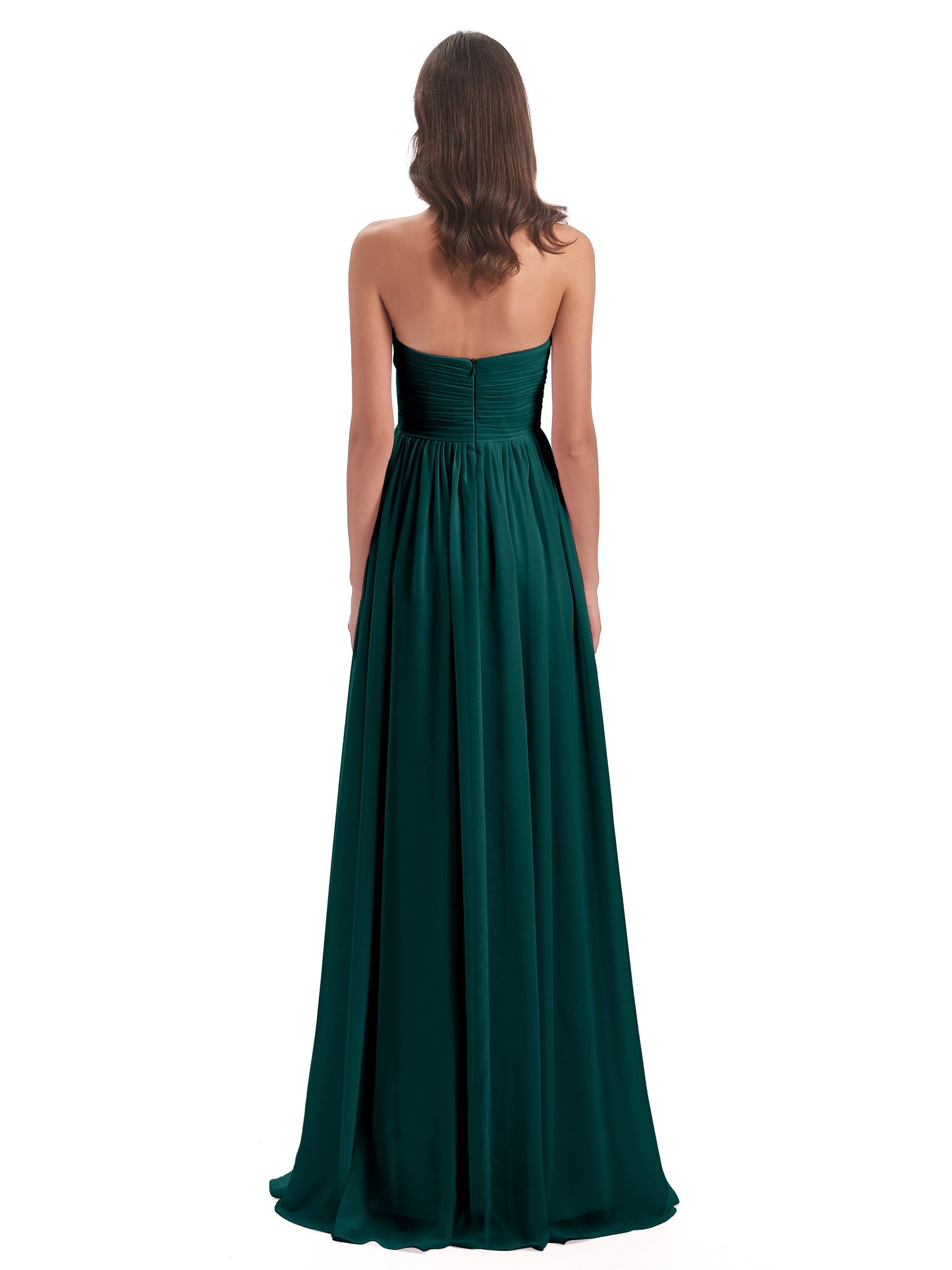 Sunny Floor Length Sweetheart Chiffon Bridesmaid Dresses