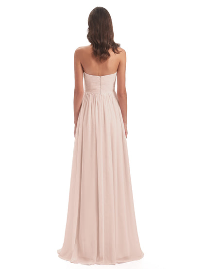 Sunny Floor Length Sweetheart Chiffon Bridesmaid Dresses