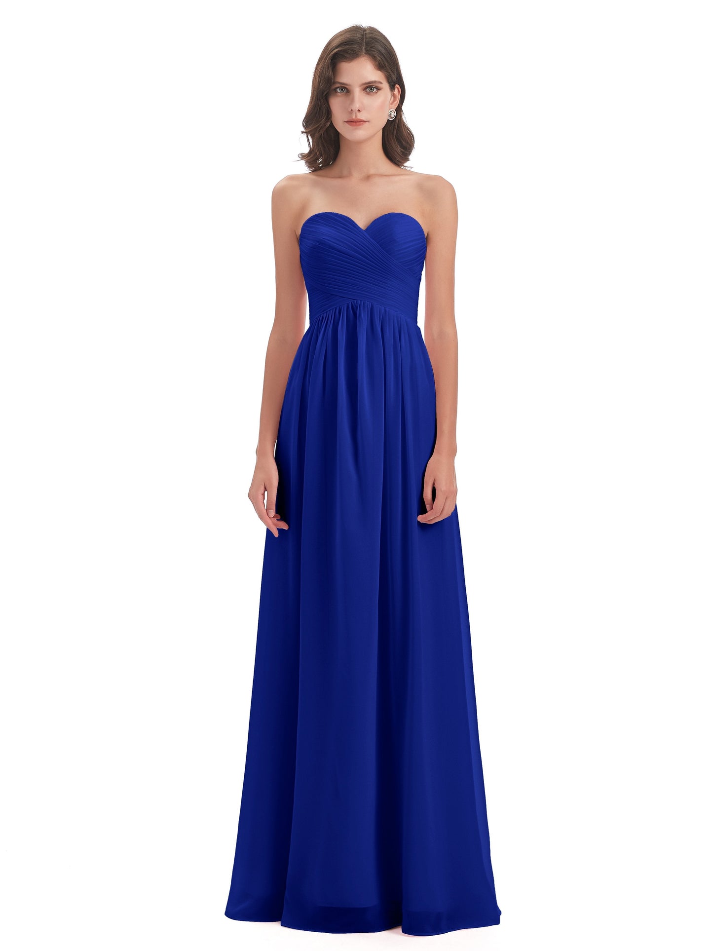 Sunny Floor Length Sweetheart Chiffon Bridesmaid Dresses