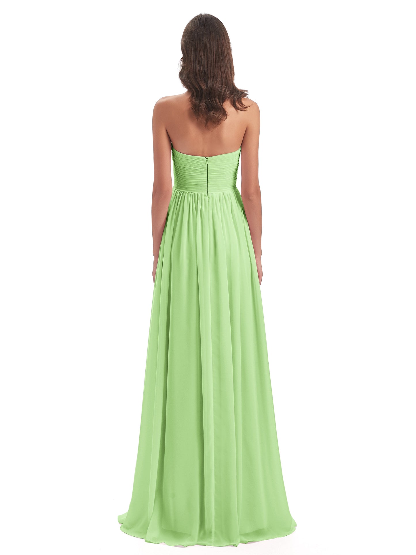 Sunny Floor Length Sweetheart Chiffon Bridesmaid Dresses