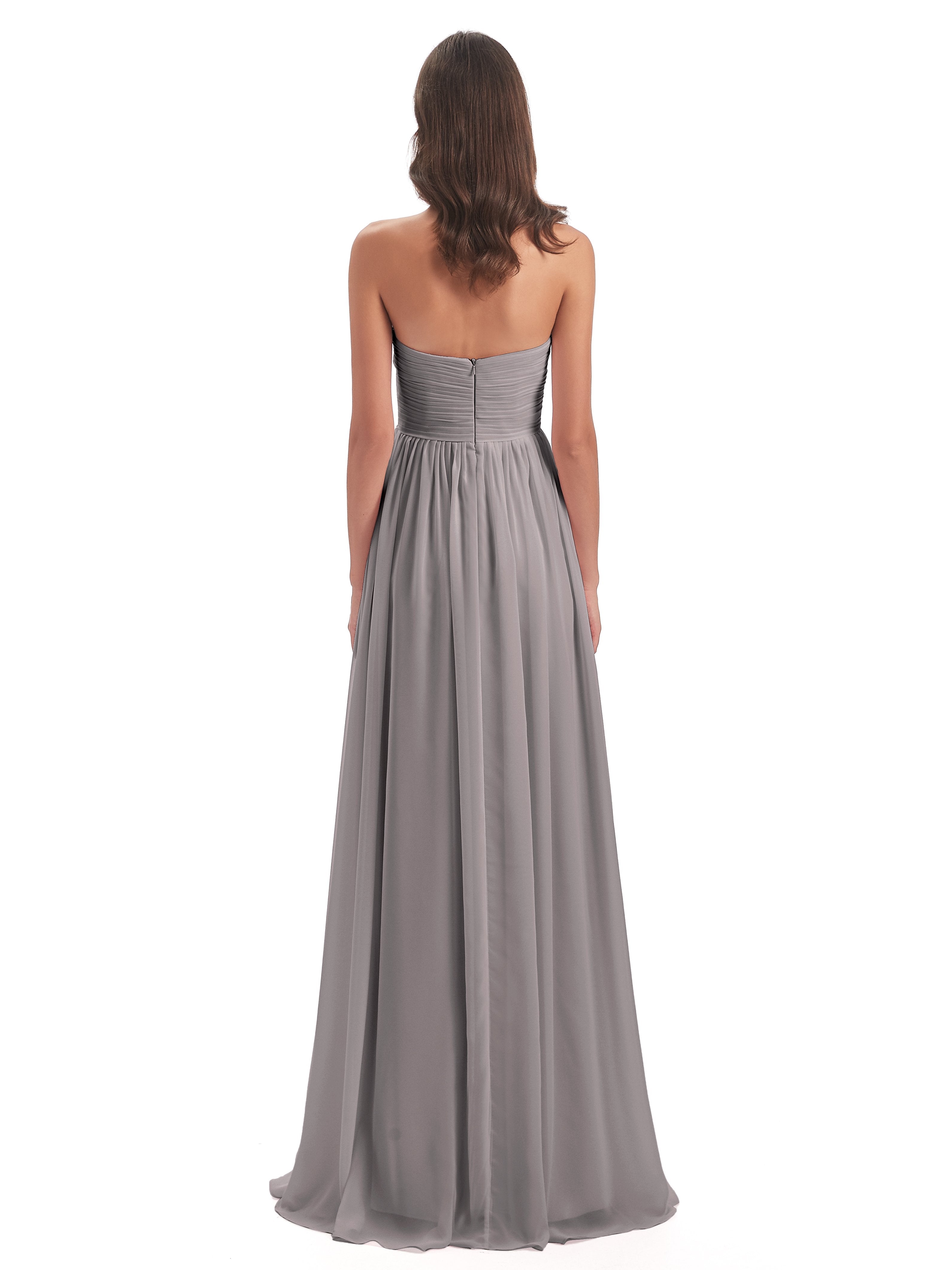 Sunny Floor Length Sweetheart Chiffon Bridesmaid Dresses